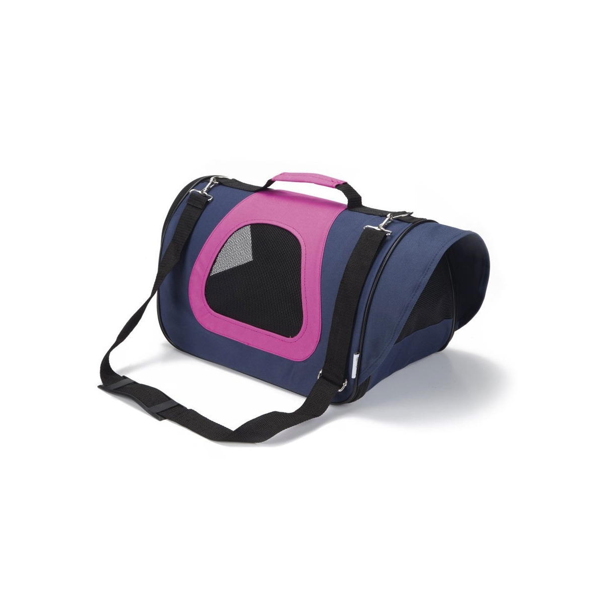 Beeztees Travico kandekott 40x23x24 cm, tumesinine/roosa - Tootepilt 1
