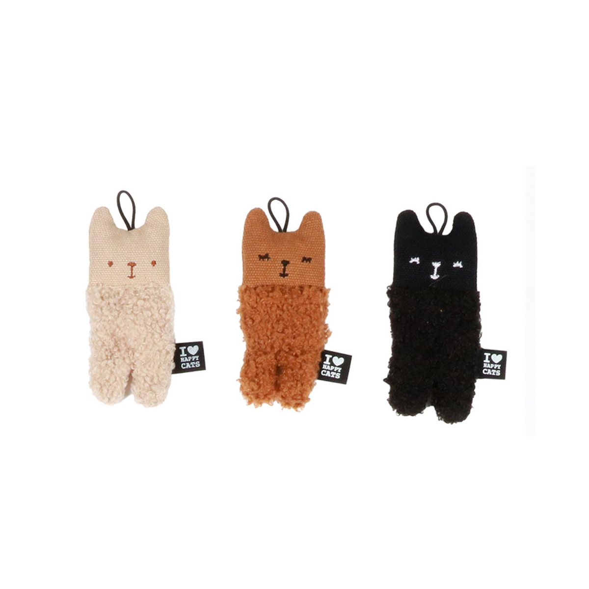 DD Home-I Love Happy Cats kassi mänguasi Alfie 11x5x1,5cm, must/valge - Tootepilt