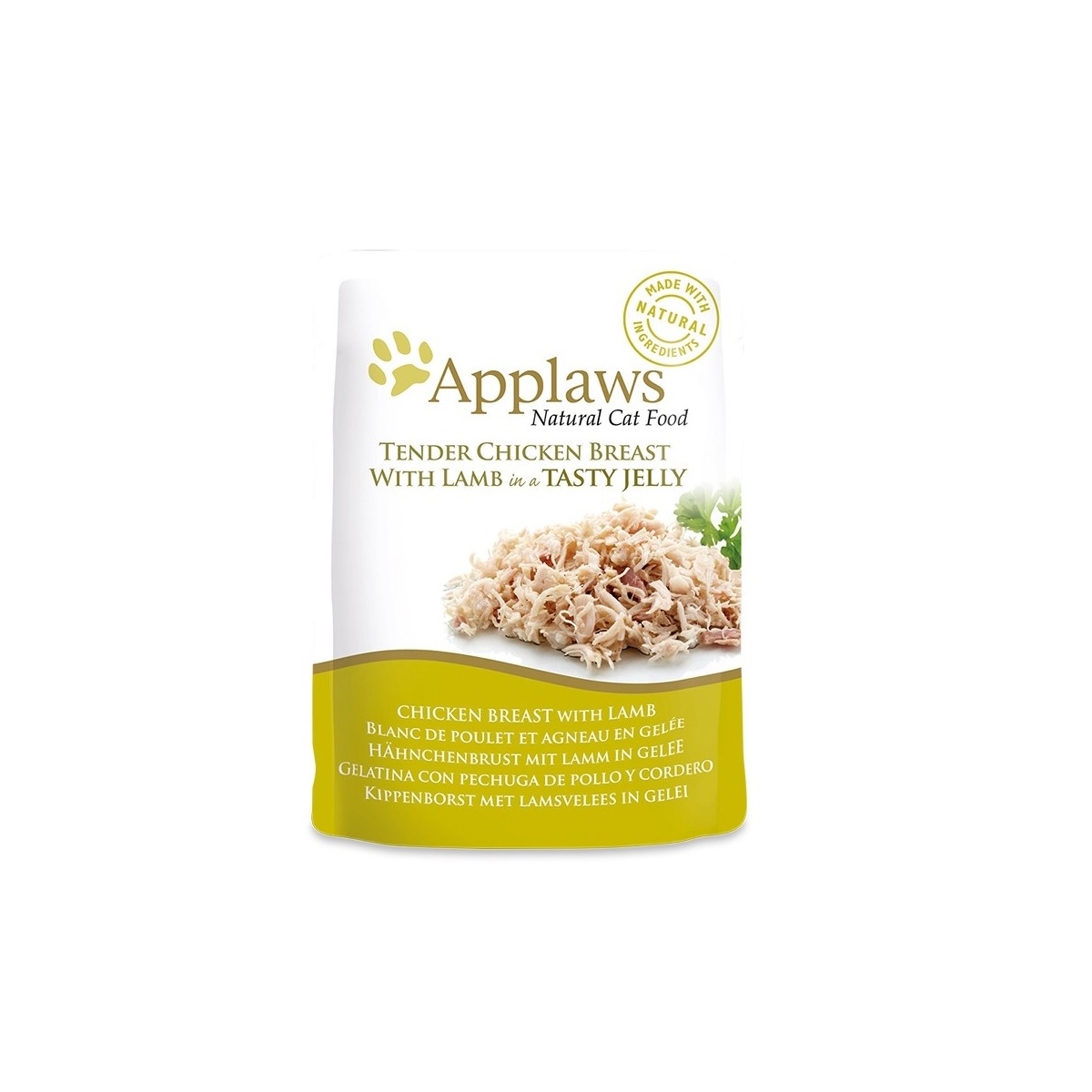 Applaws einekotikesed kassidele, kana ja lambalihaga, želees, 70 g