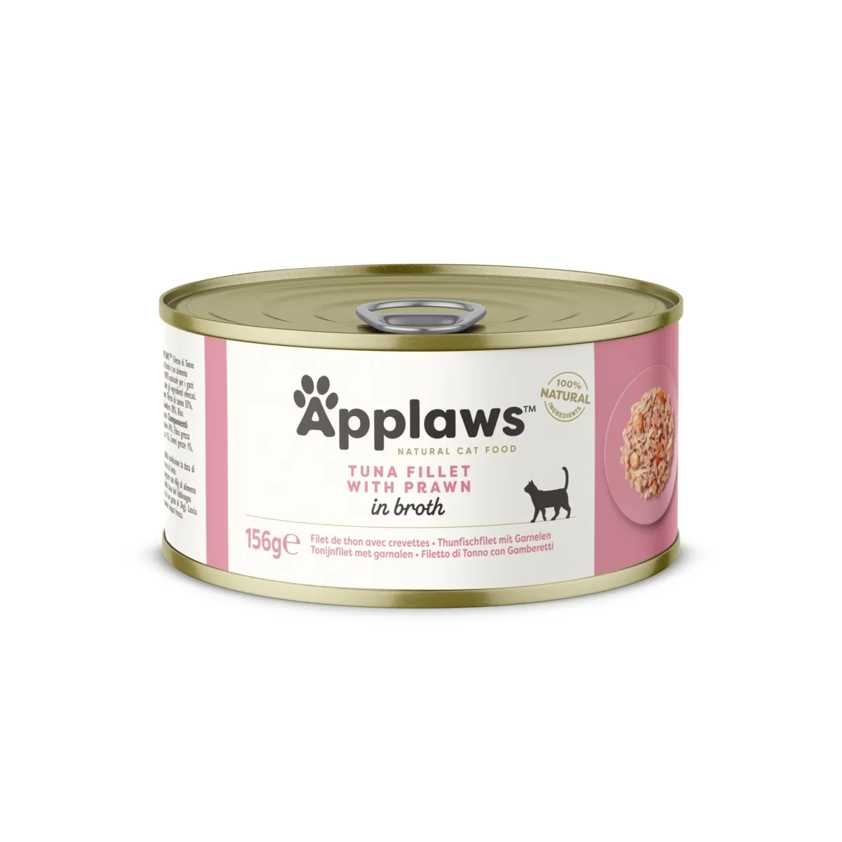 Applaws kassikonserv, tuunikala/krevett, 156 g - Tootepilt