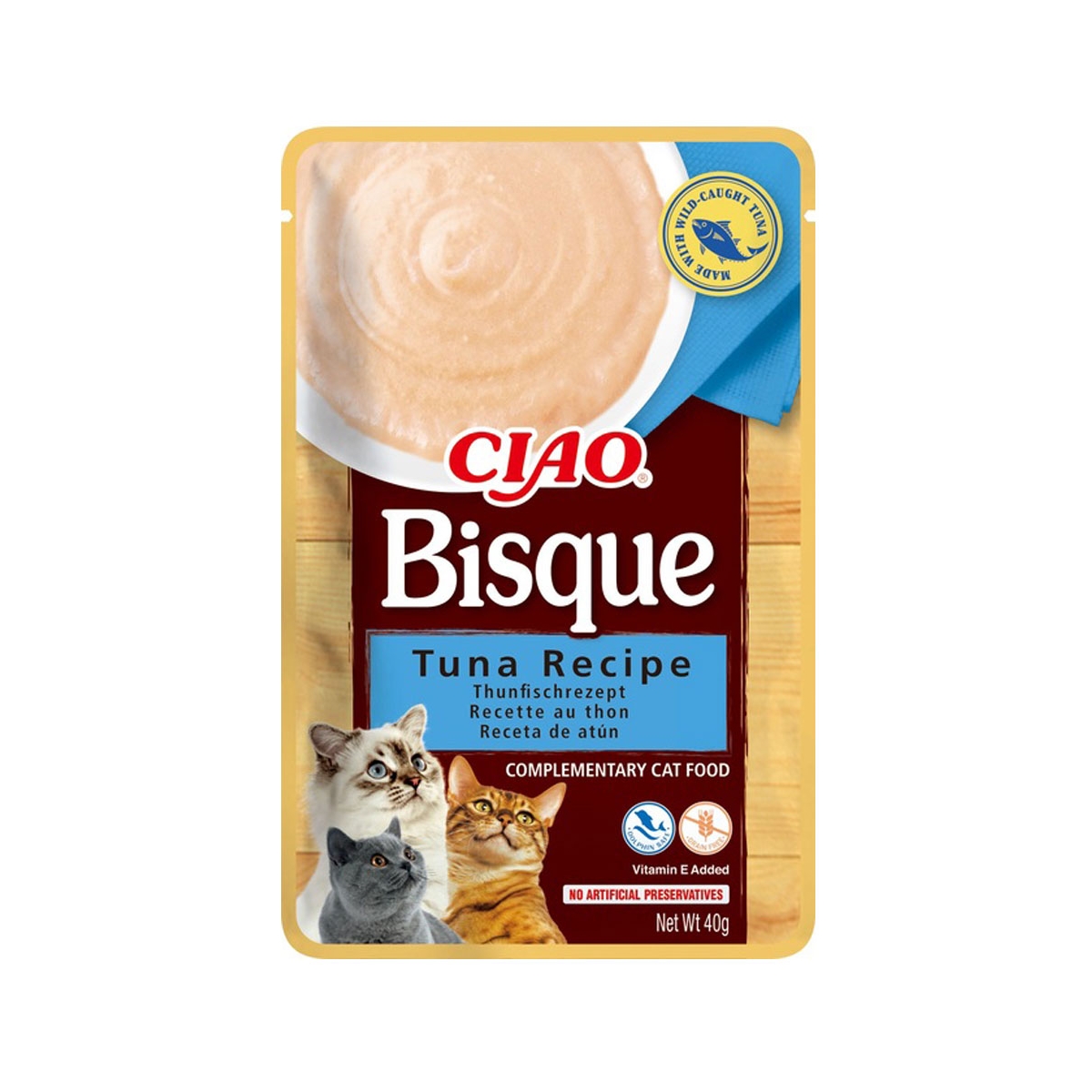 Churu maius kassile Ciao Bisque tuunikalaga 40 g - Tootepilt