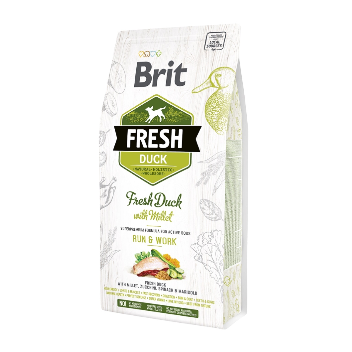 Brit Fresh Active Run & Work koera kuivtoit, part/hirss, 2,5 kg - Tootepilt