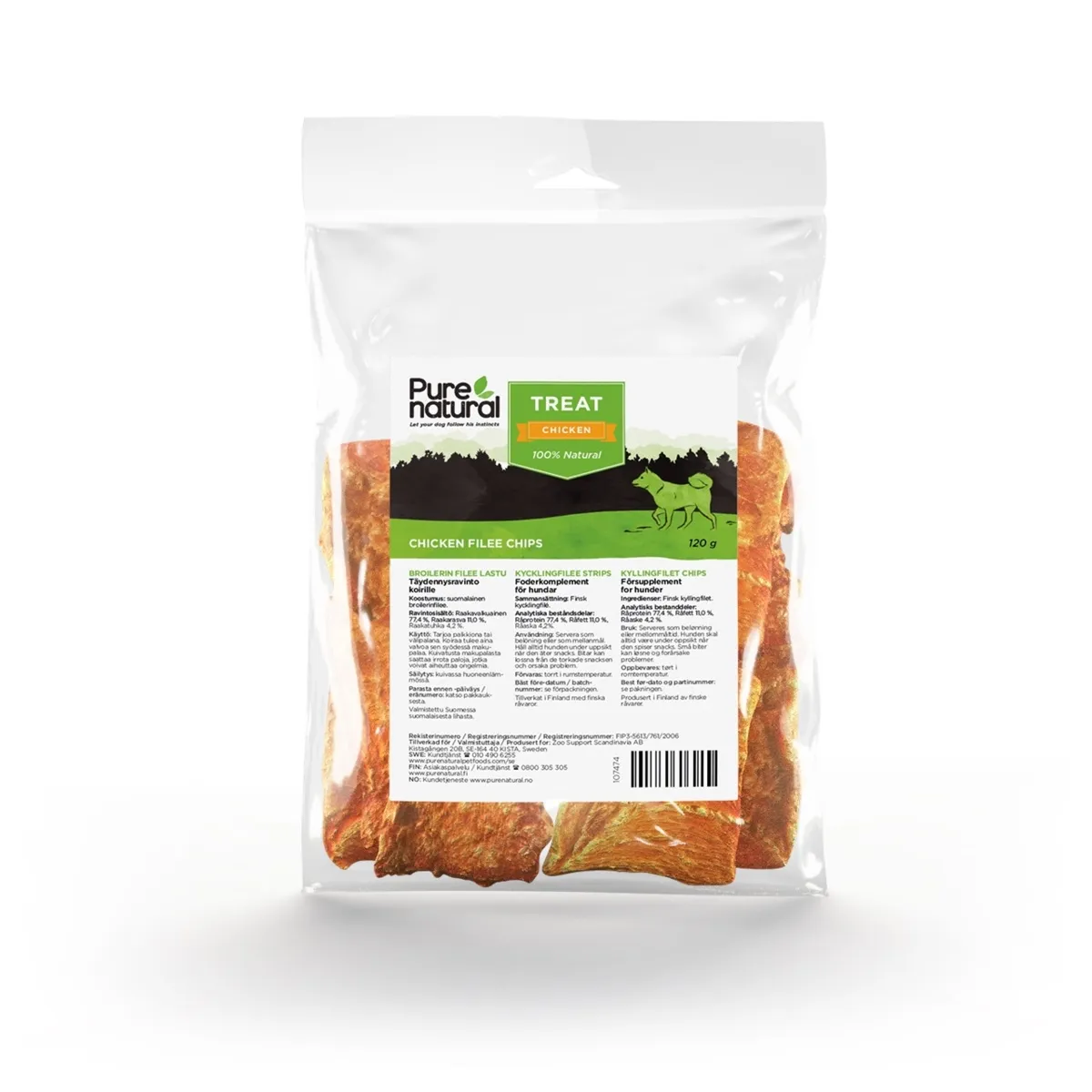 Purenatural koera maius, kanafilee, 120 g - Tootepilt