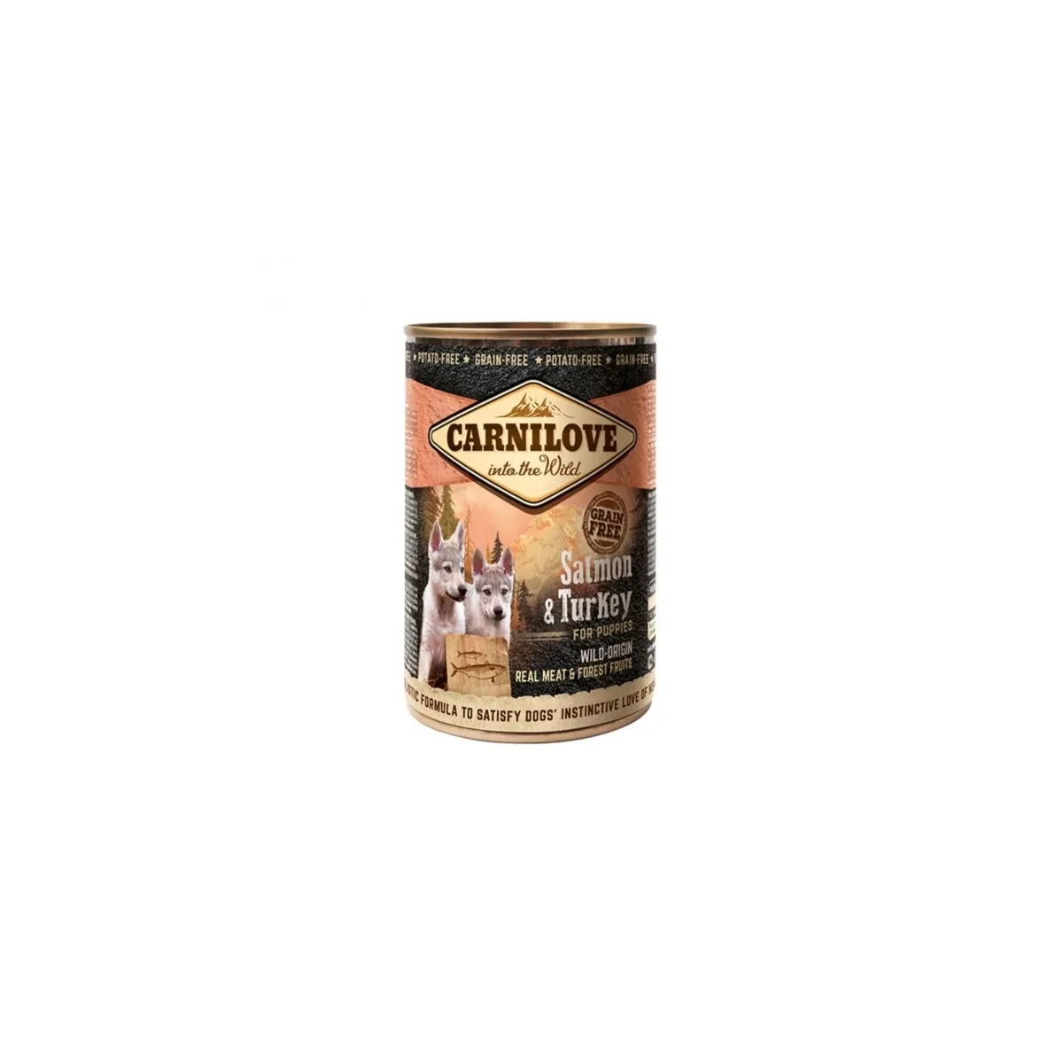 Carnilove kutsika konserv Wild Meat lõhe/kalkun 400 g - Tootepilt 1