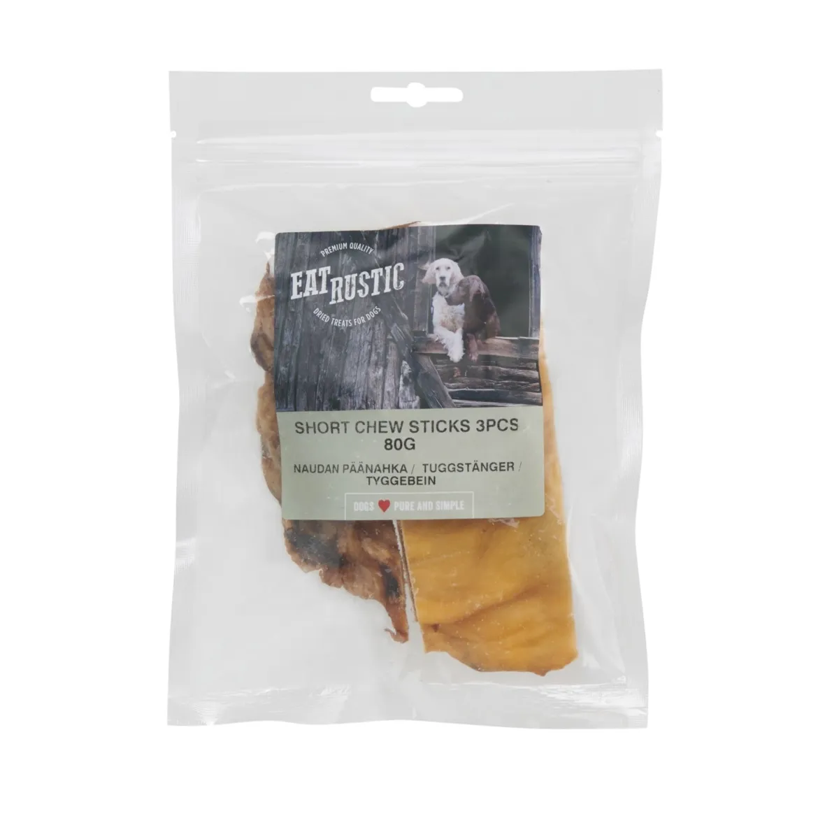 Eat Rustic koera maius, veisepeanahk, 90 g - Tootepilt