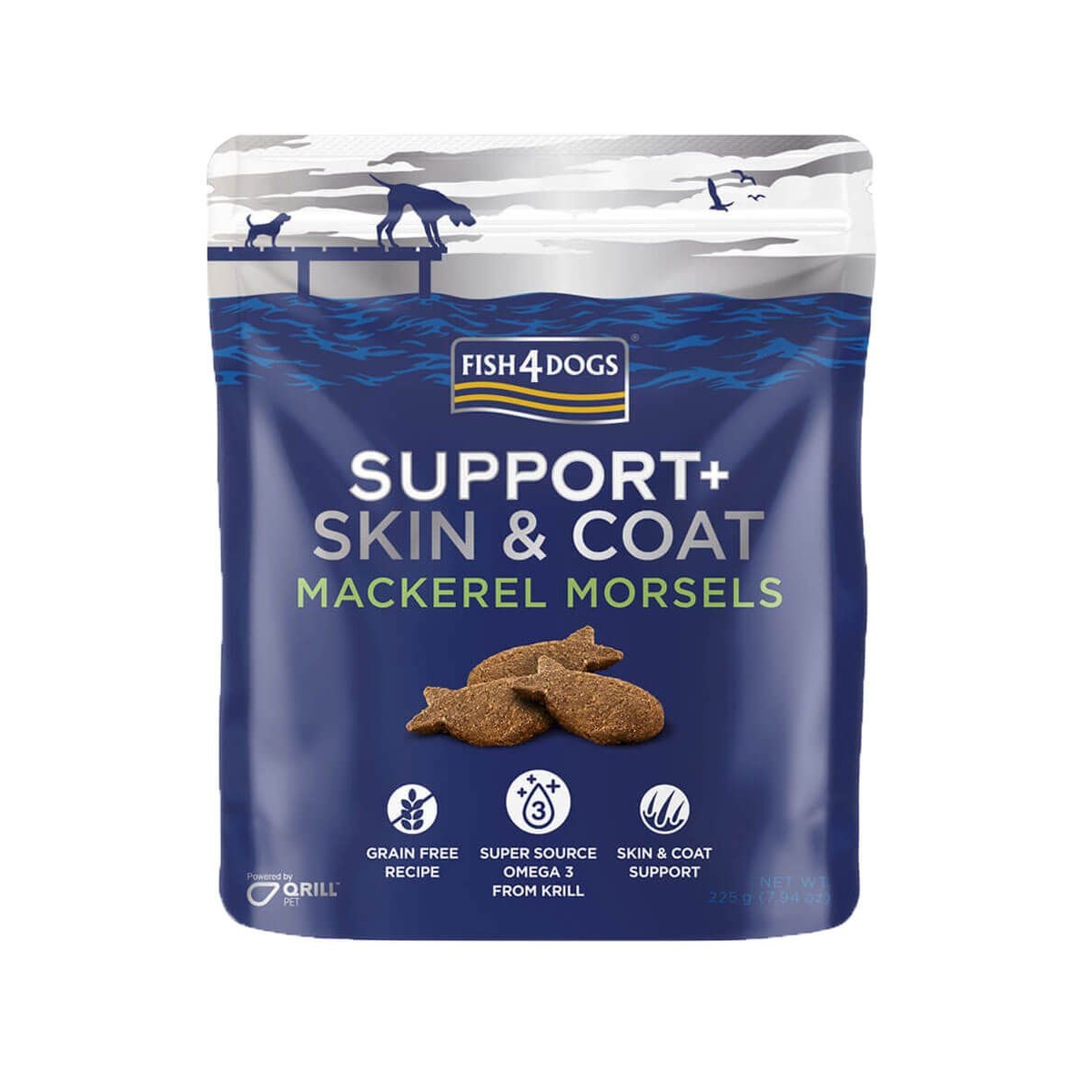 Fish4Dogs maiused koertele, värske makerelliga 225 g - Tootepilt