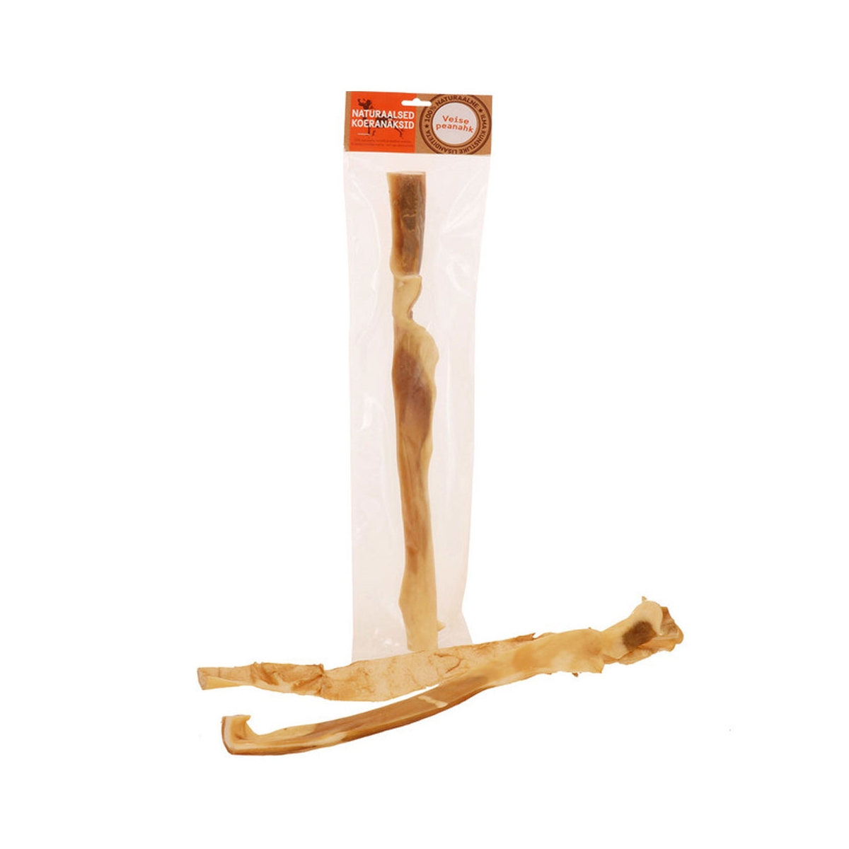 Naturaalne maius koertele, veise peanahk 50 cm, 1 kg - Tootepilt
