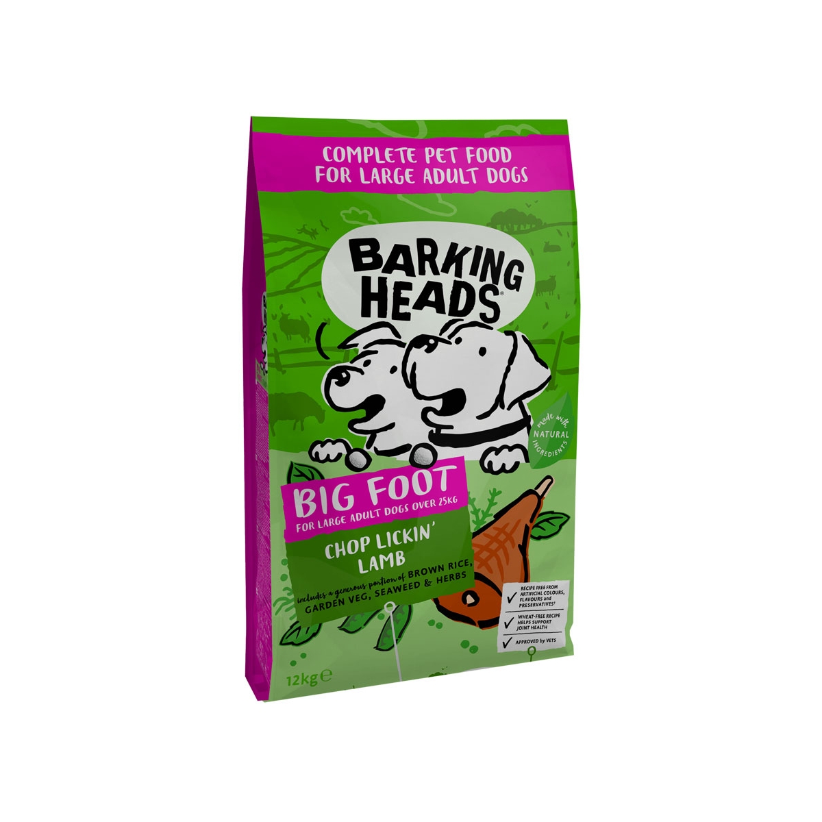 Barking Heads Chop Lickin Lamb koeratoit, suur tõug 12 kg