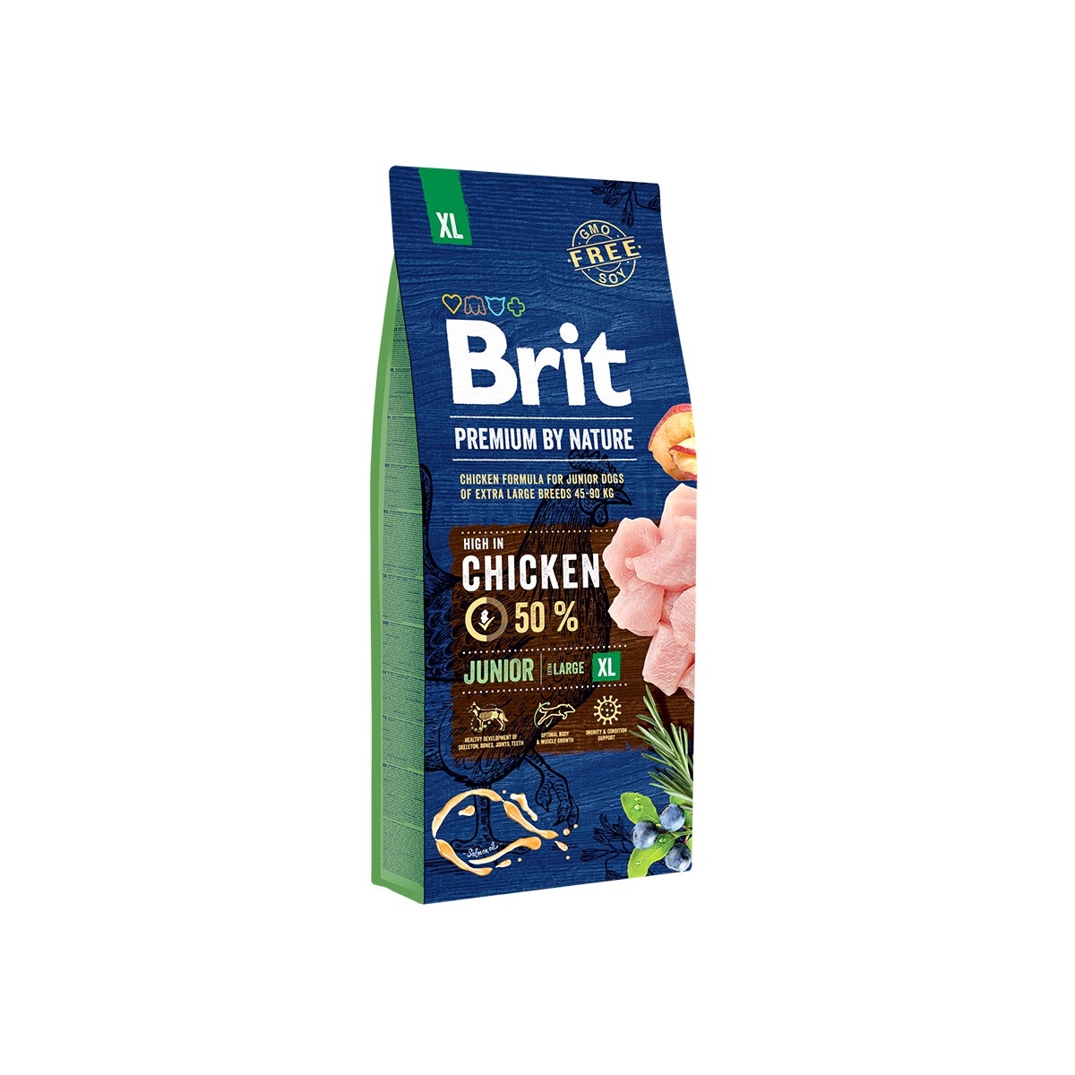 Brit Premium Junior kuivtoit väga suurt kasvu koerale, XL, kana, 15 kg - Tootepilt