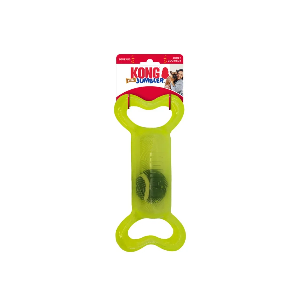 KONG Jumbler Tug koera mänguasi S/M, valik. - Tootepilt 1