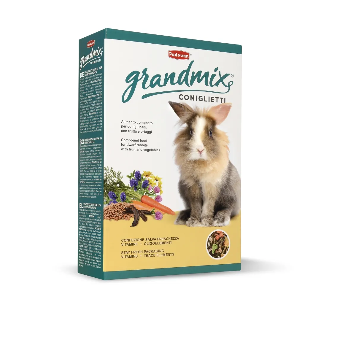 Padovan GrandMix Conigilietti kääbusküüliku täistoit 850 g - Tootepilt