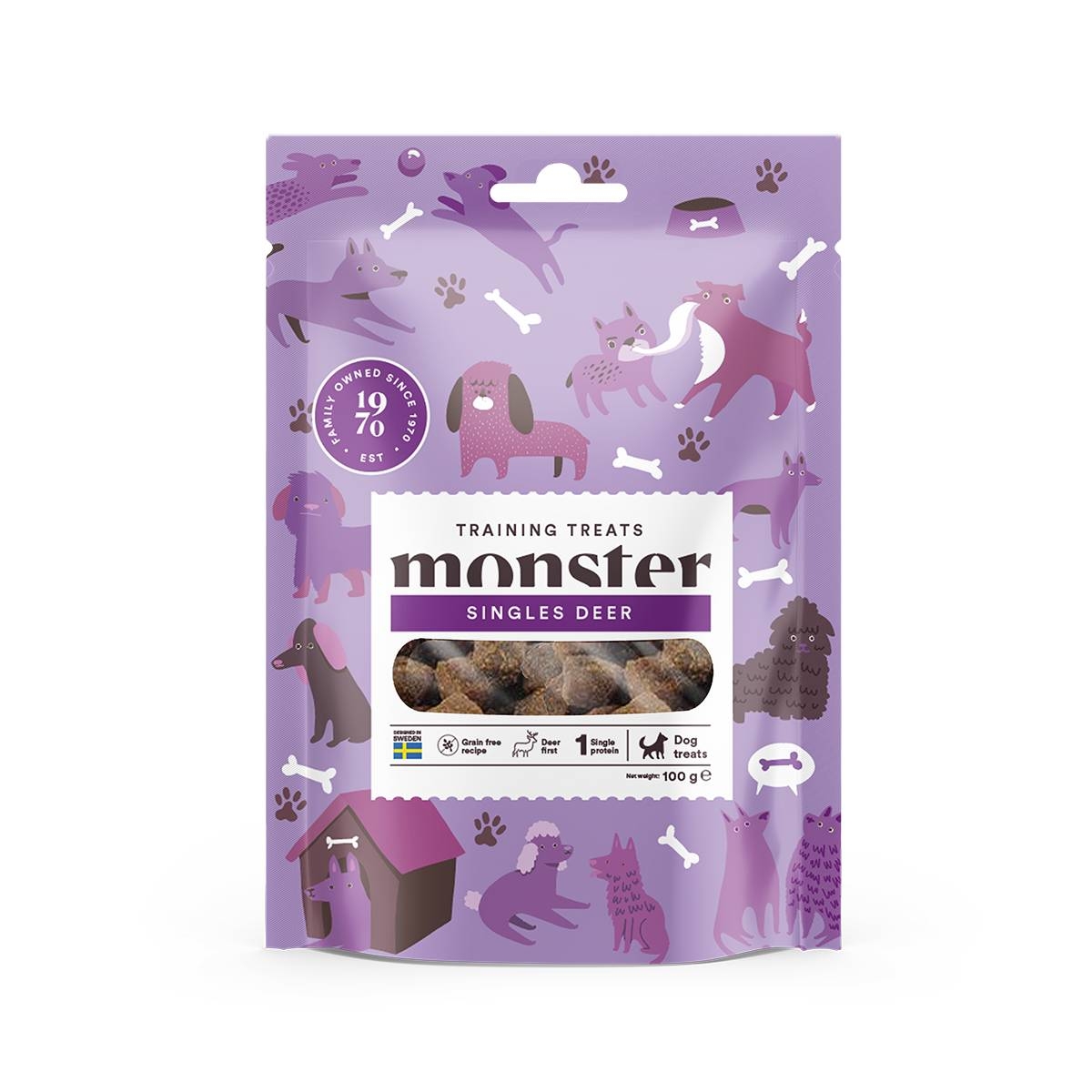 Monster Dog koera maius, hirv, 100 g - Tootepilt