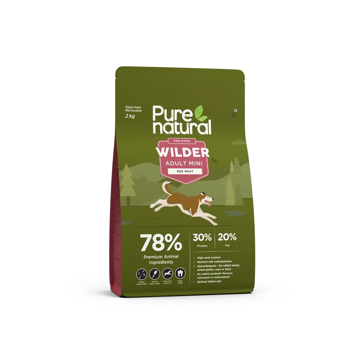 Purenatural Wilder Mini koera kuivtoit, punane liha, 2 kg - Tootepilt