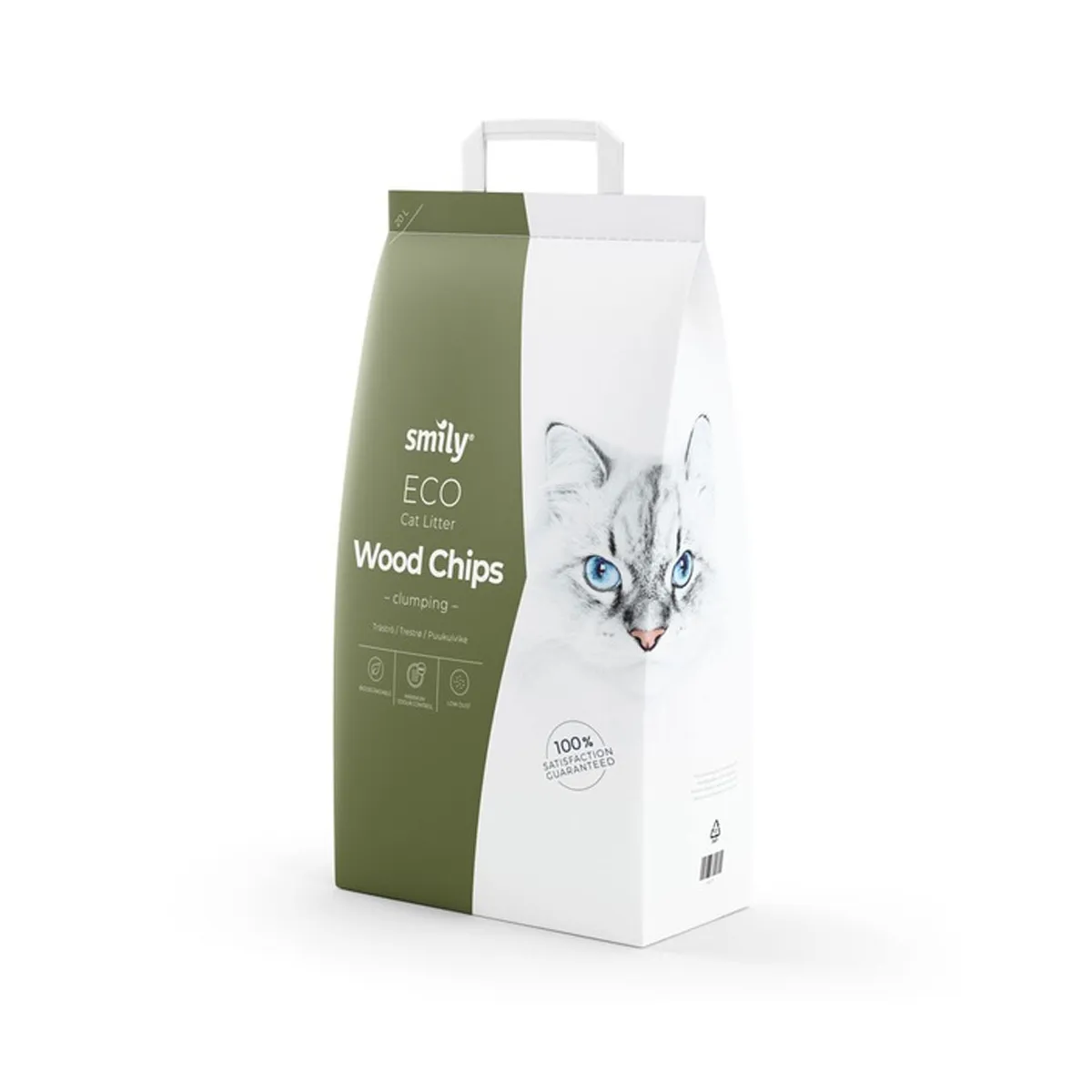 Smily Eco kassiliiv puidulaastudega, 20 L - Tootepilt