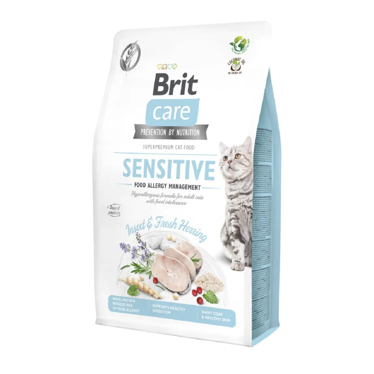 Brit Care kassi kuivtoit, putukavalk/heeringas, 400 g - Tootepilt
