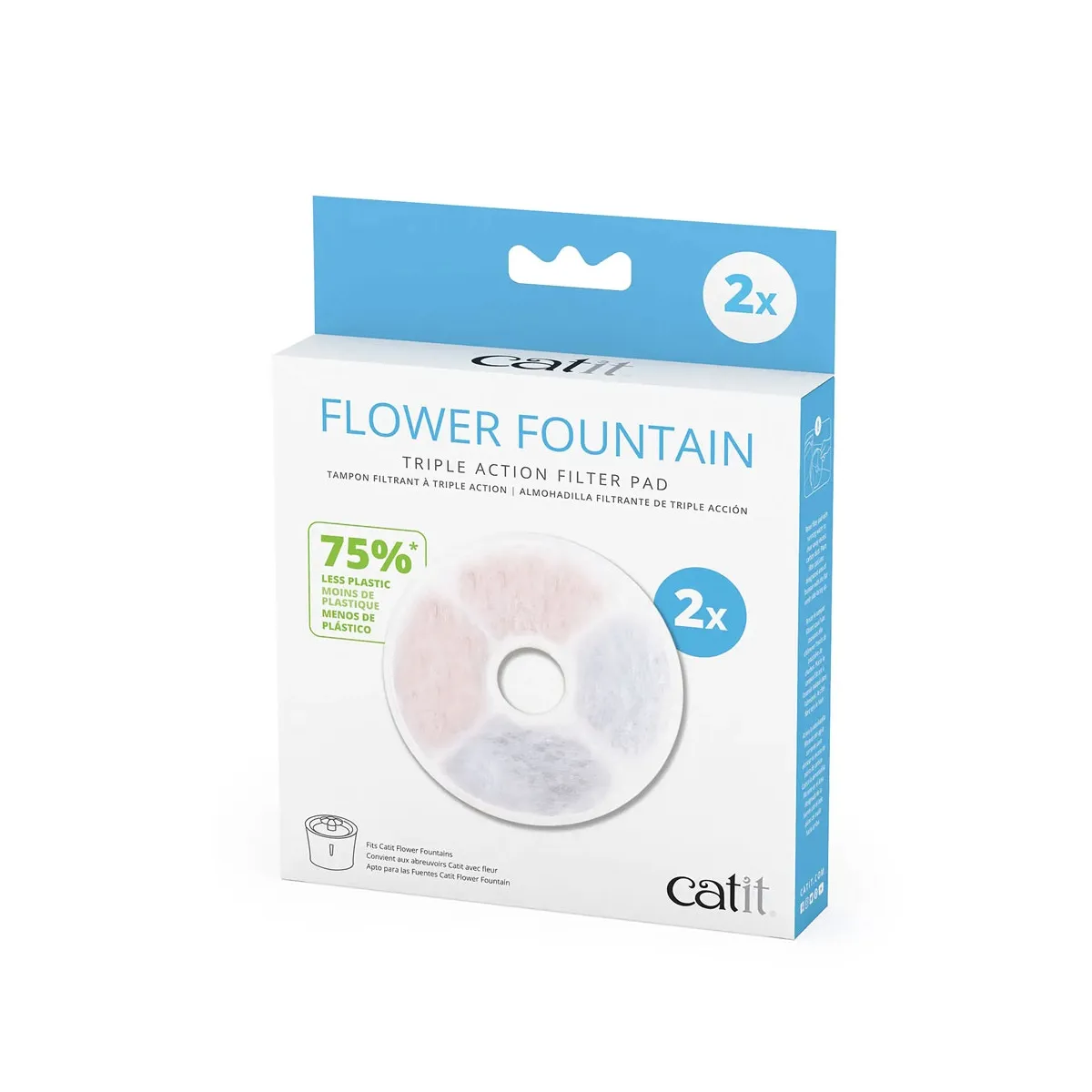 Catit Pixi 2.0 Lill Triple Action jooginõu filtrid, 2 tk - Tootepilt
