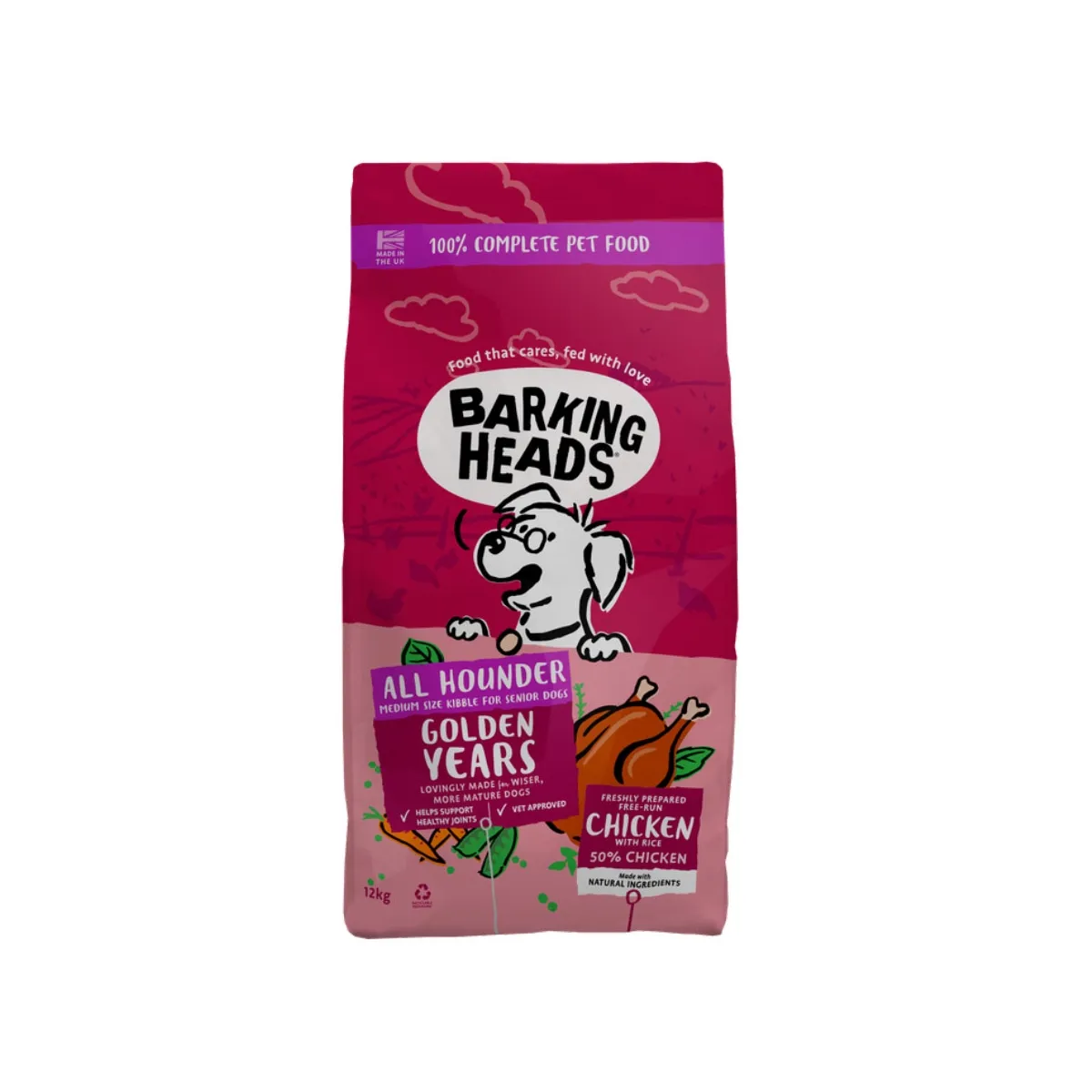 Barking Heads koeratoit Golden Years, 12 kg - Tootepilt 1