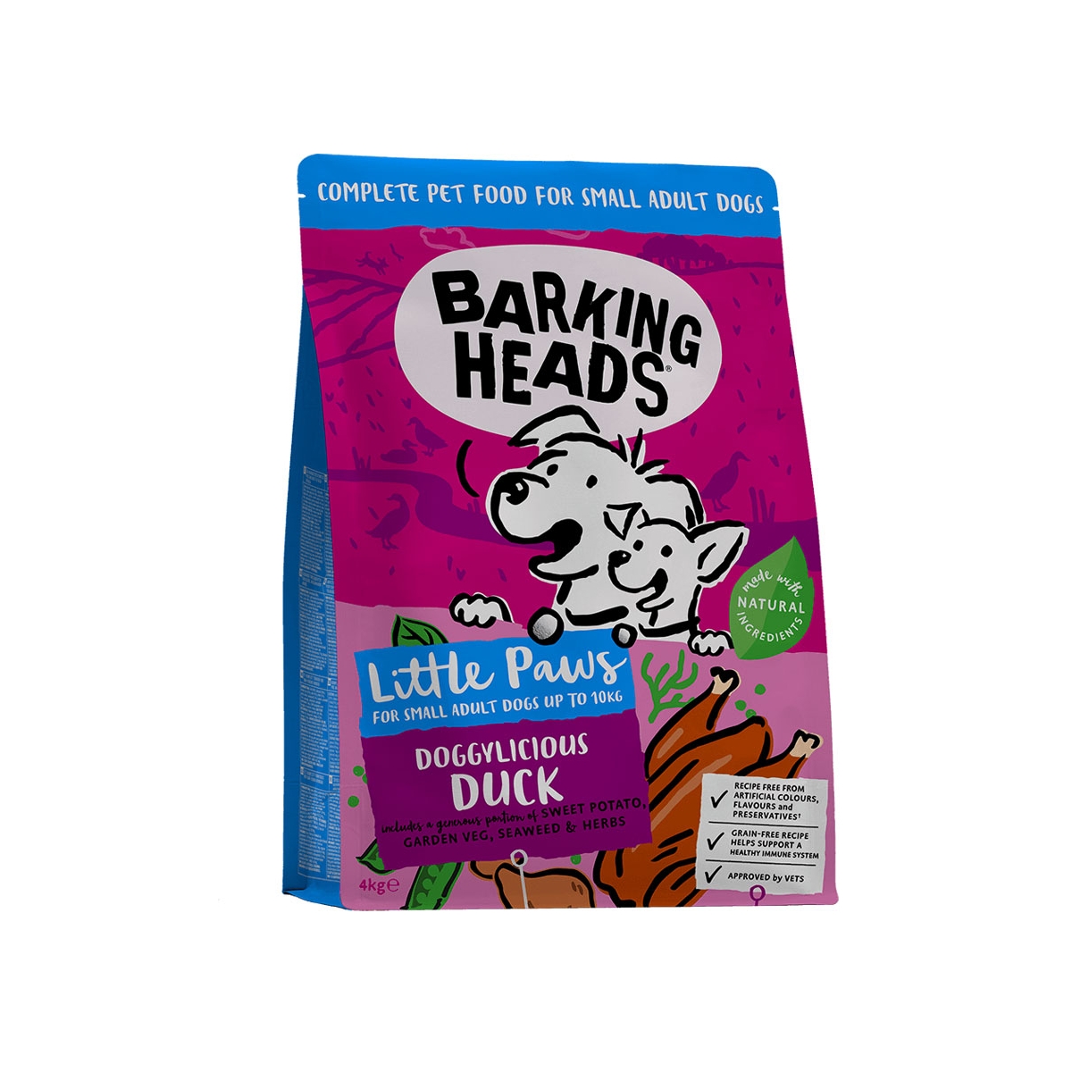Barking Heads Doggylicious Duck koeratoit väike tõug 4 kg