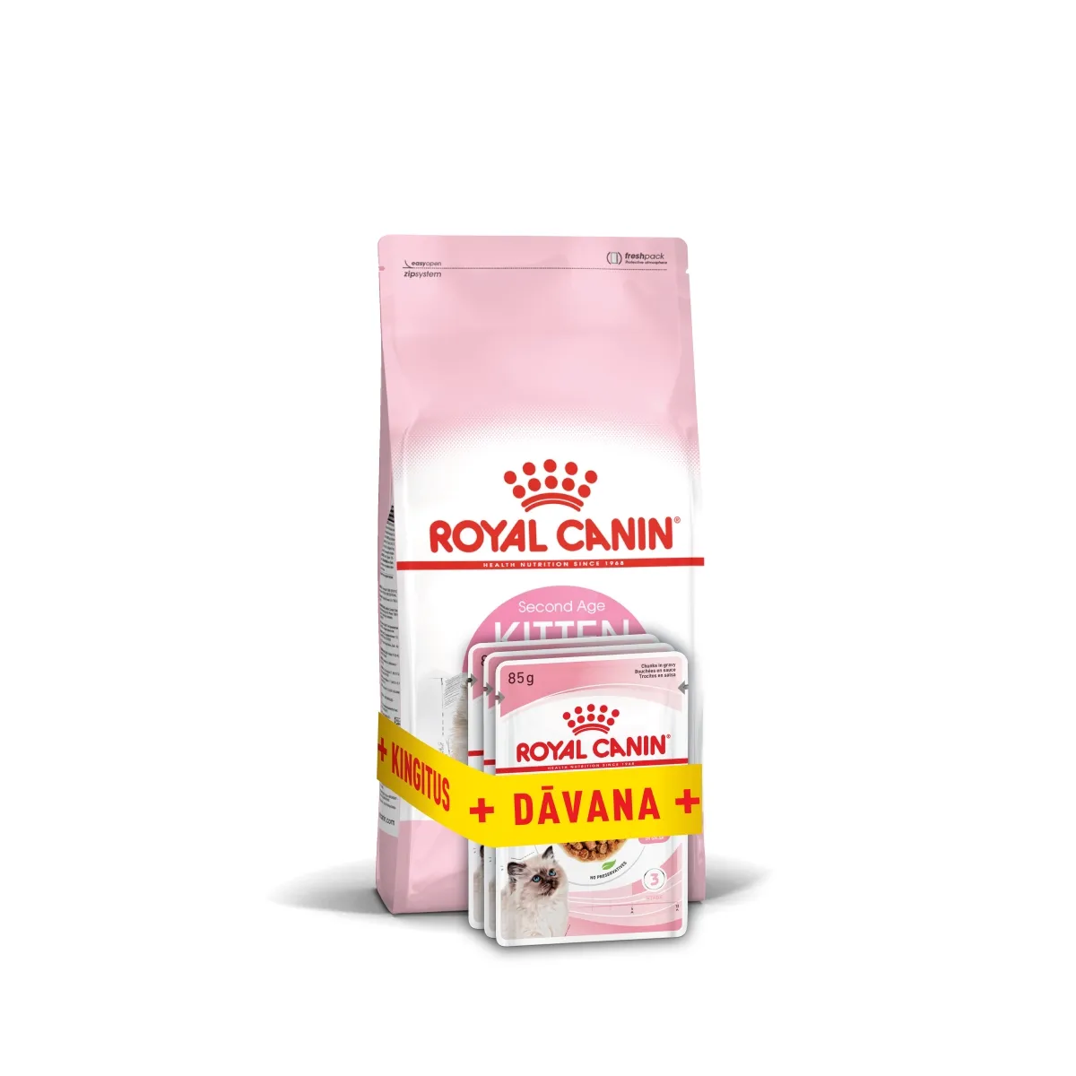 Royal Canin väike komplekt kassipojale, 400 g + 3 x 85 g - Tootepilt