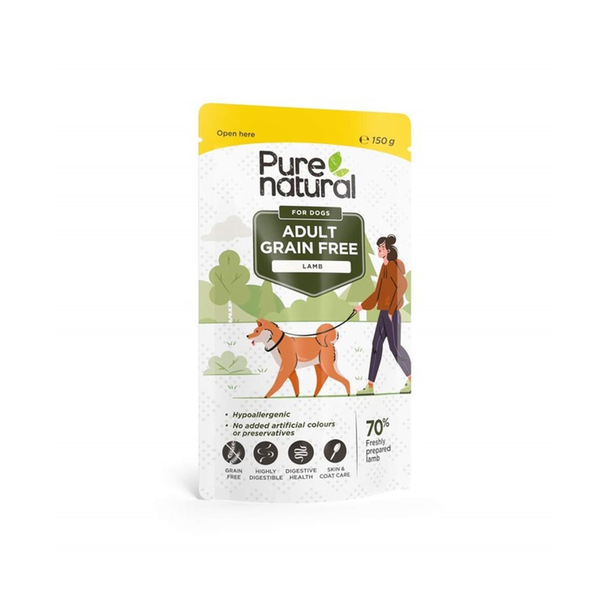 Purenatural koera einekotike, lammas, teraviljavaba, 150 g - Tootepilt