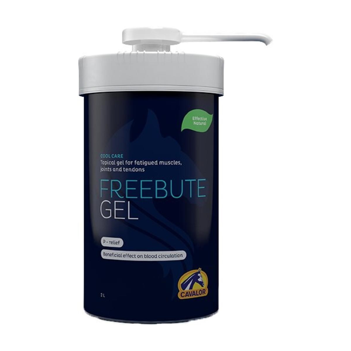 Cavalor Freebute geel+pump 2 l - Tootepilt