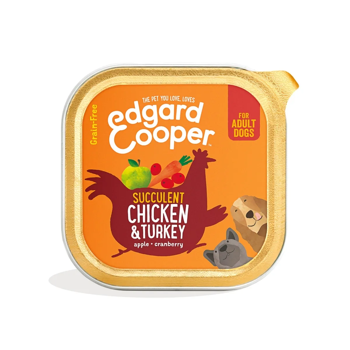 Edgard Cooper koerakonserv, kana/kalkun, 300 g - Tootepilt