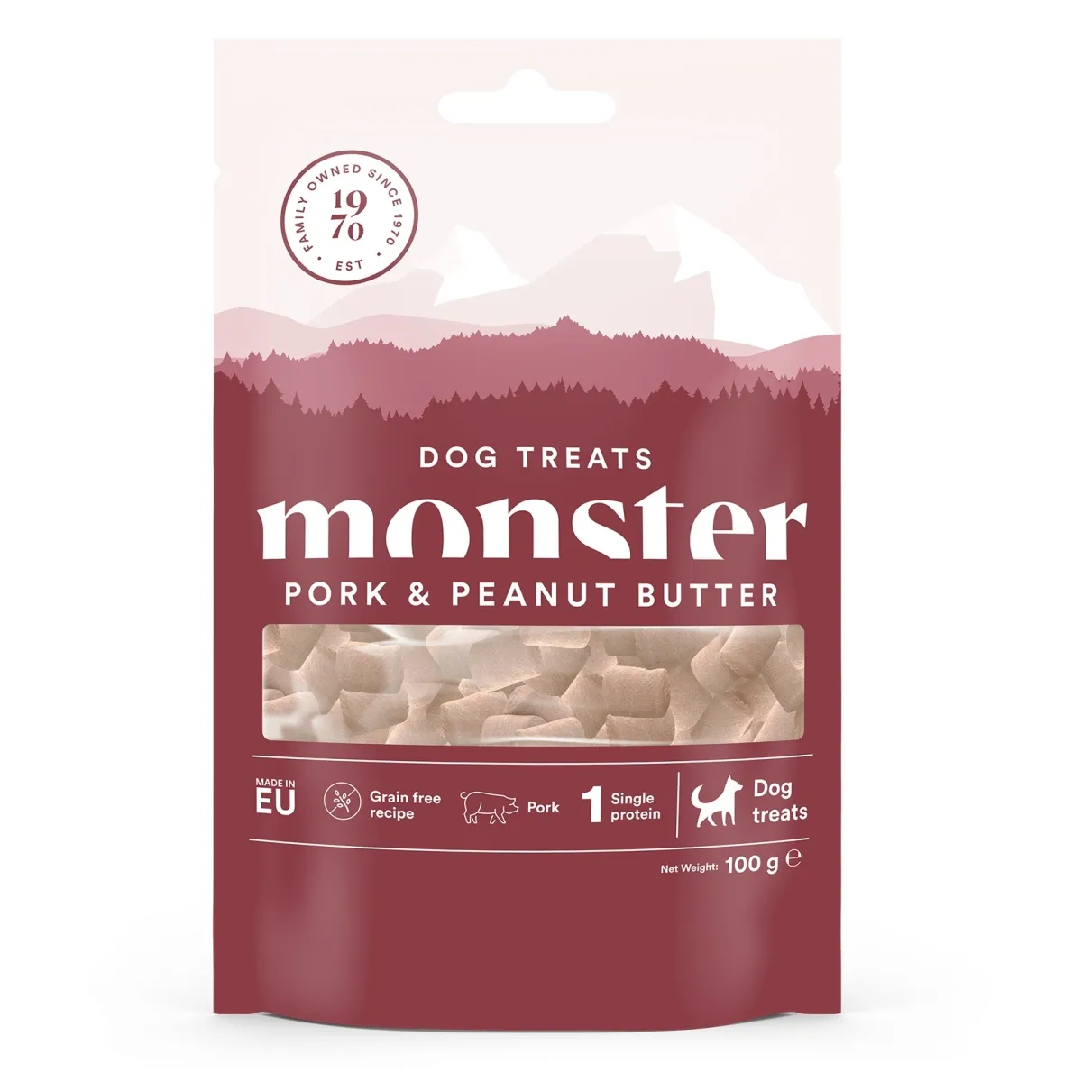 Monster Dog koera maius, siga/maapähklivõi, 100 g - Tootepilt