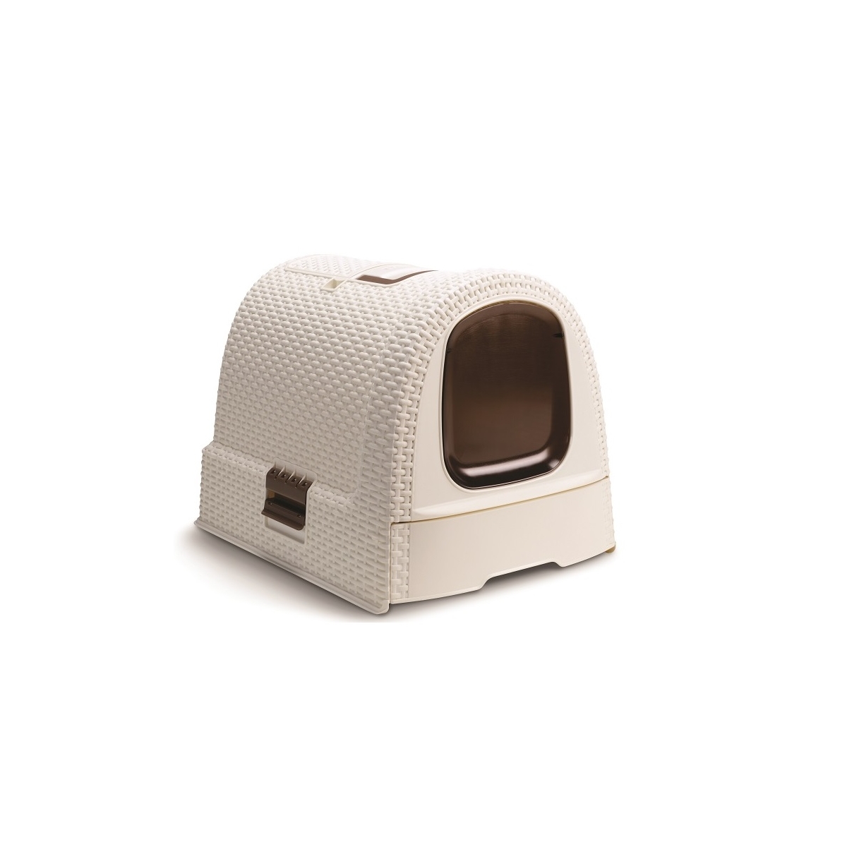 Beeztees Curver kinnine liivakast kassile 51 x 38.5 x 39.5 cm, valge