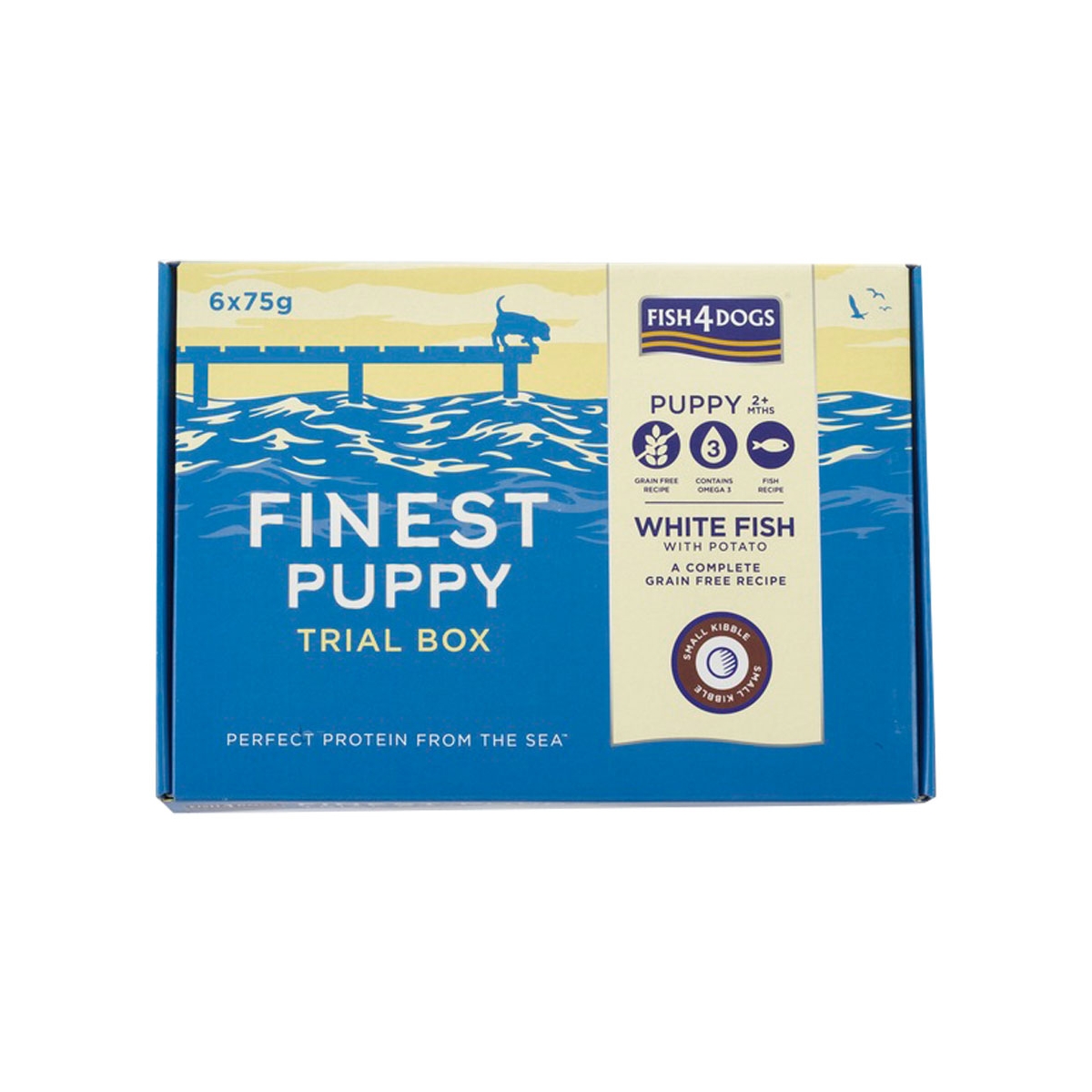 Fish4Dogs maitsevalik kutsikale, valge kala, väike graanul, 450 g