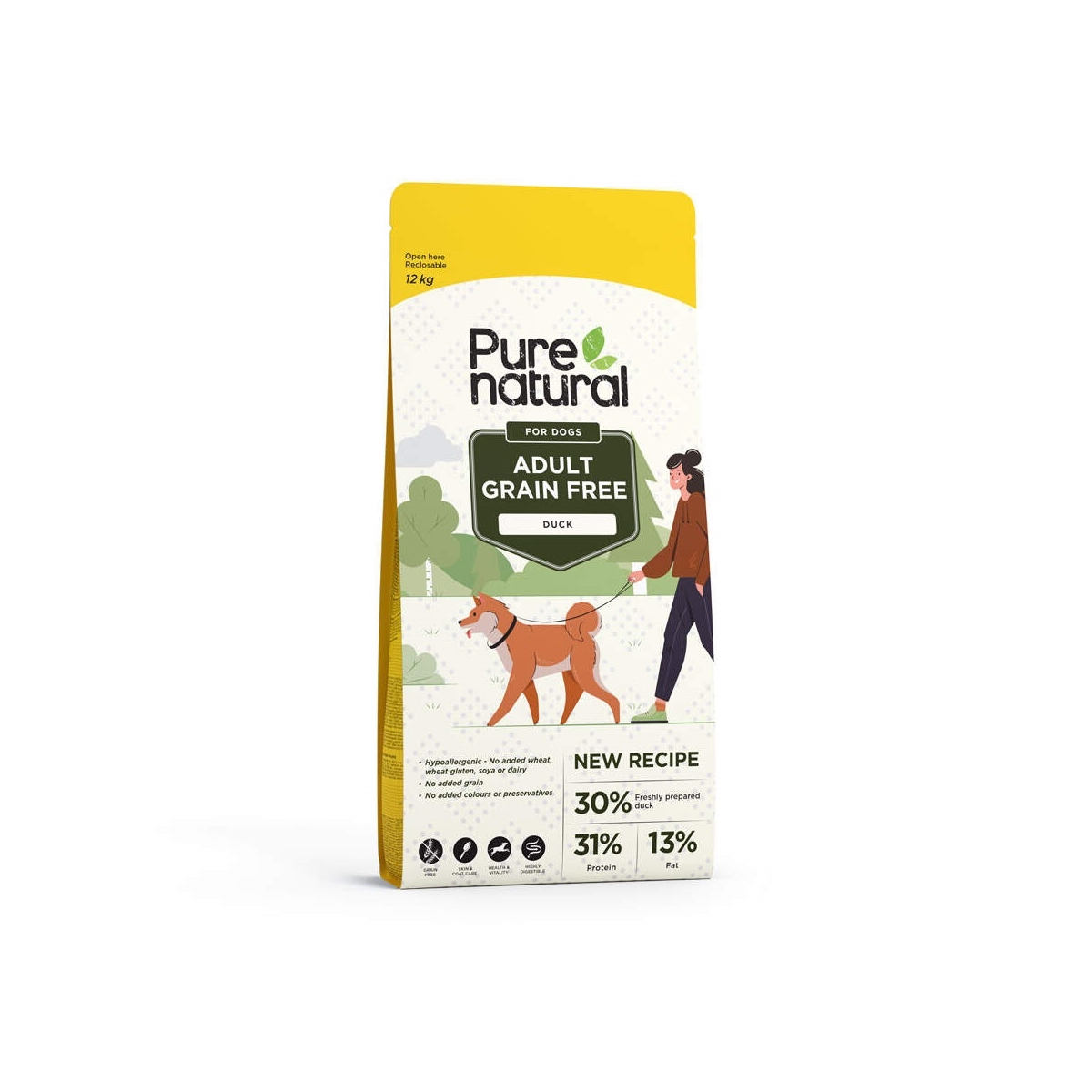 Purenatural koera kuivtoit, part, teraviljavaba, 12 kg - Tootepilt 1