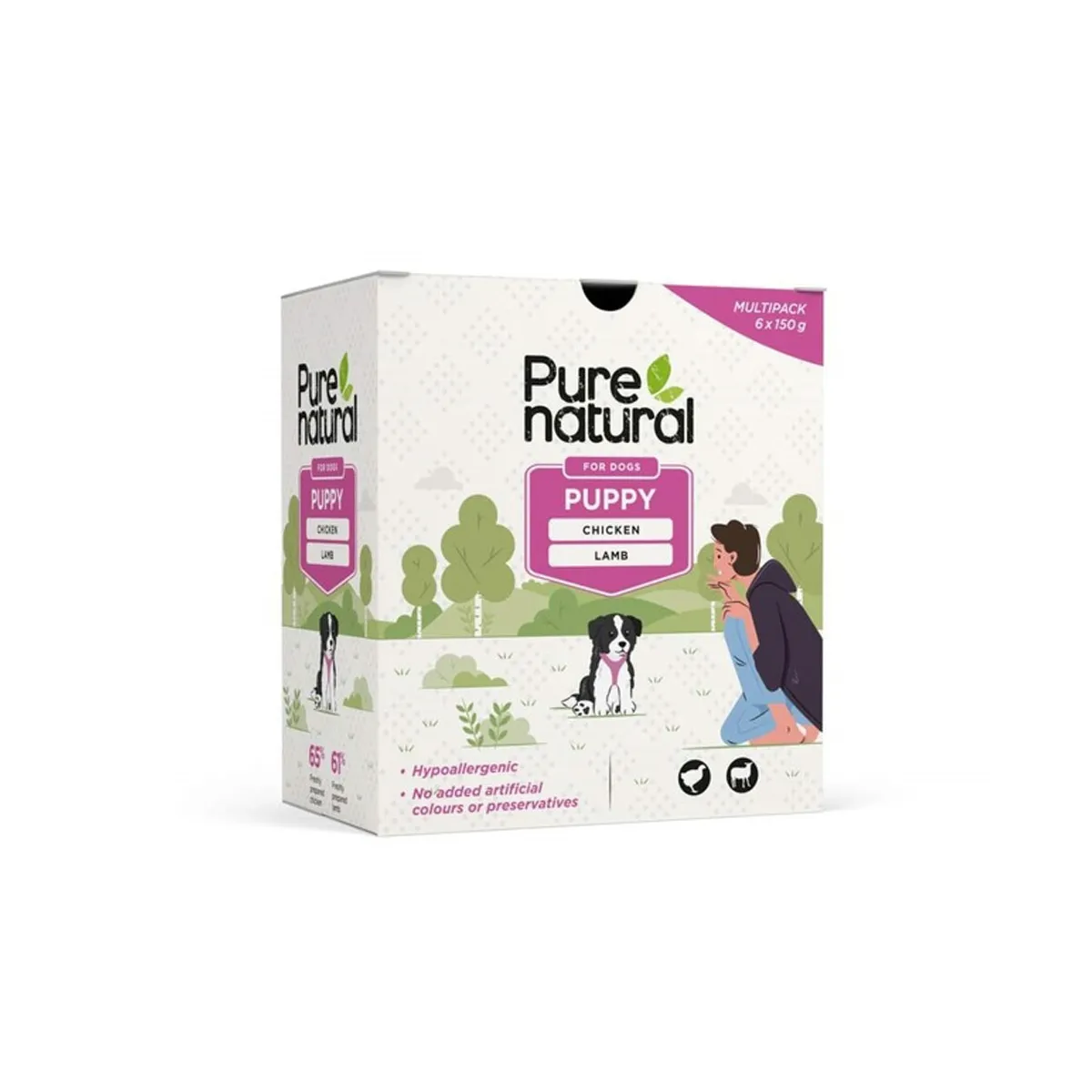Purenatural kutsika einekotikeste multipakk, 6 x 150 g - Tootepilt