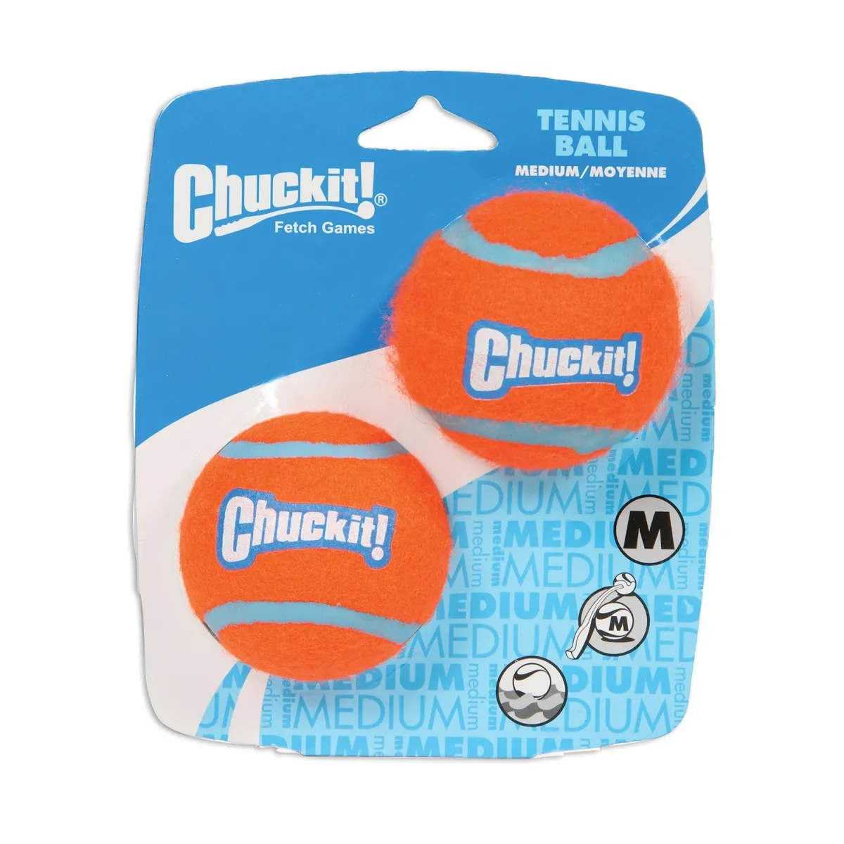 Chuckit tennisepallid koertele oranž/sinine M