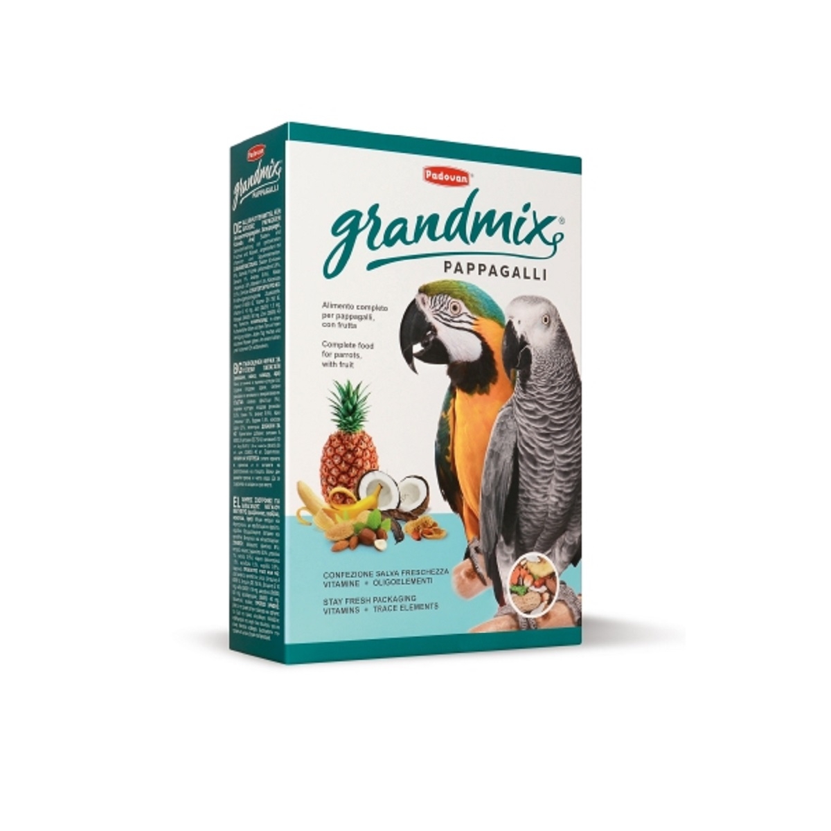 Padovan GrandMix Pappagalli täistoit suurele papagoile 600 g - Tootepilt