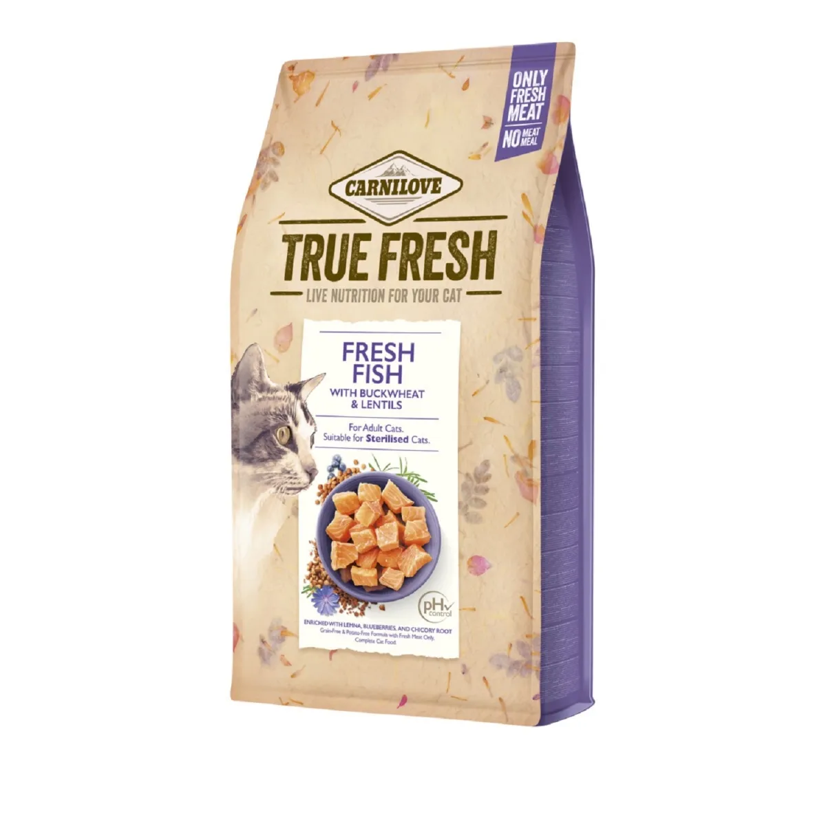 Carnilove True Fresh kassi kuivtoit, kala, 340 g - Tootepilt