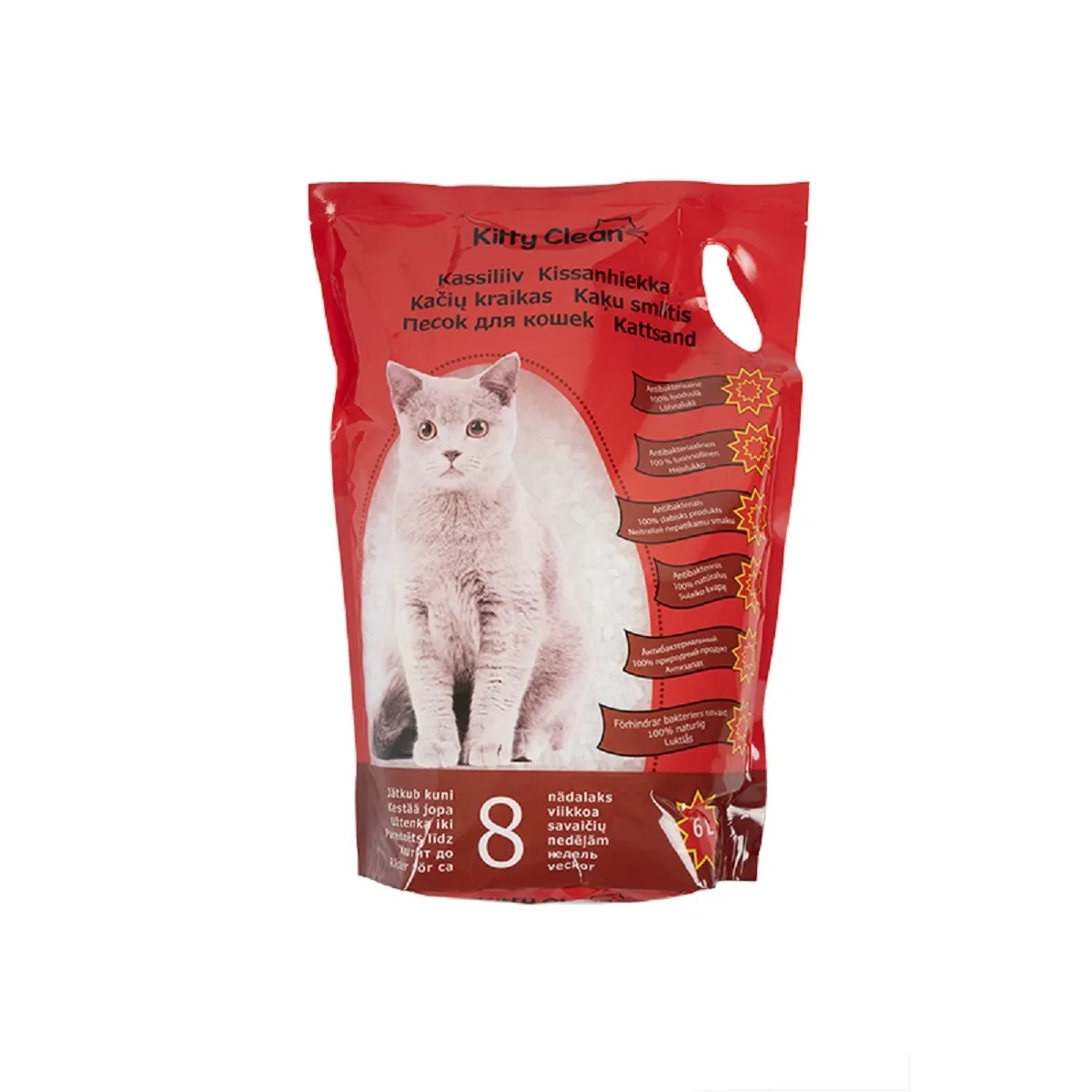 Kitty Clean kassiliiv silikaat 6L - Tootepilt