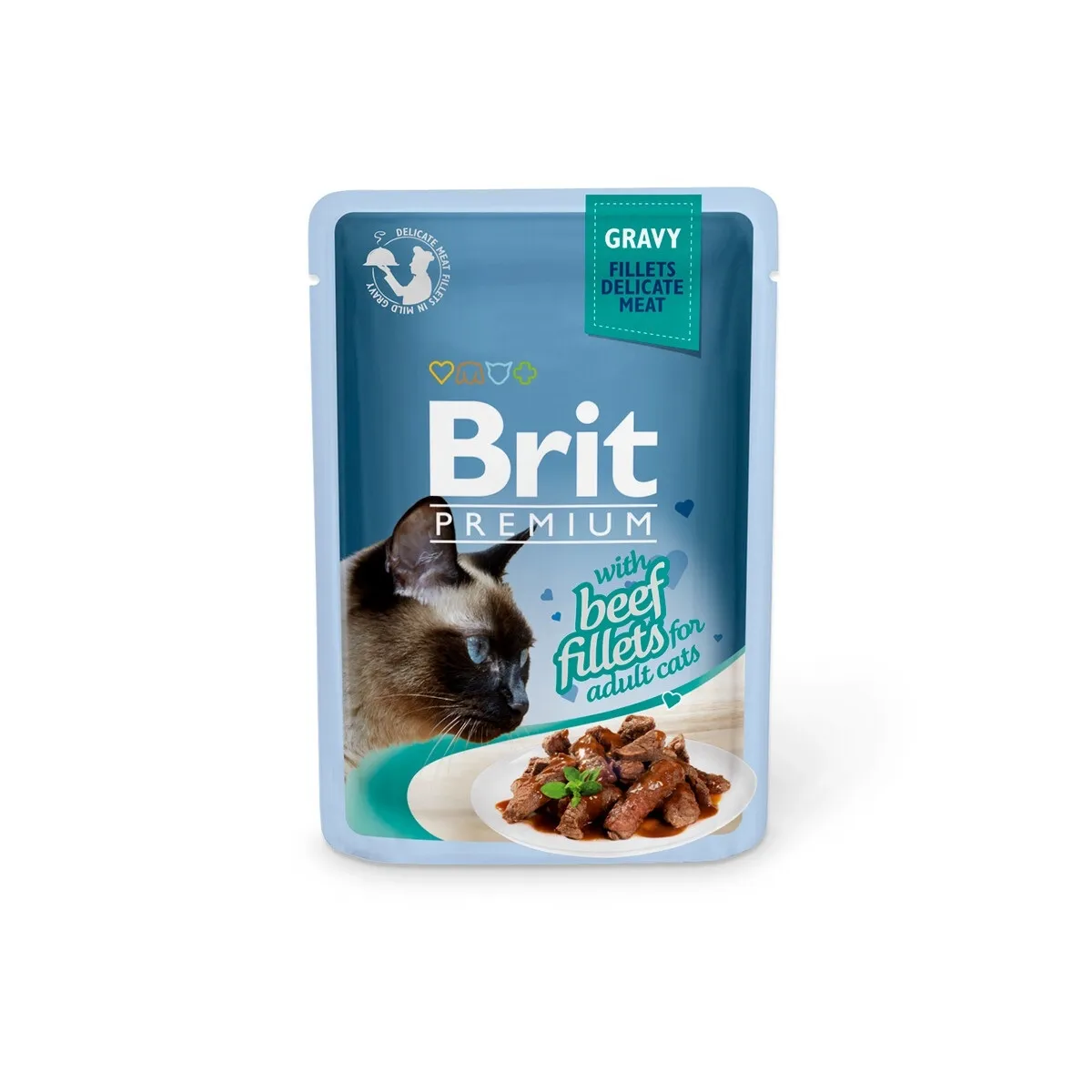 Brit Premium Delicate kassi einekotike, veis kastmes, 85 g - Tootepilt