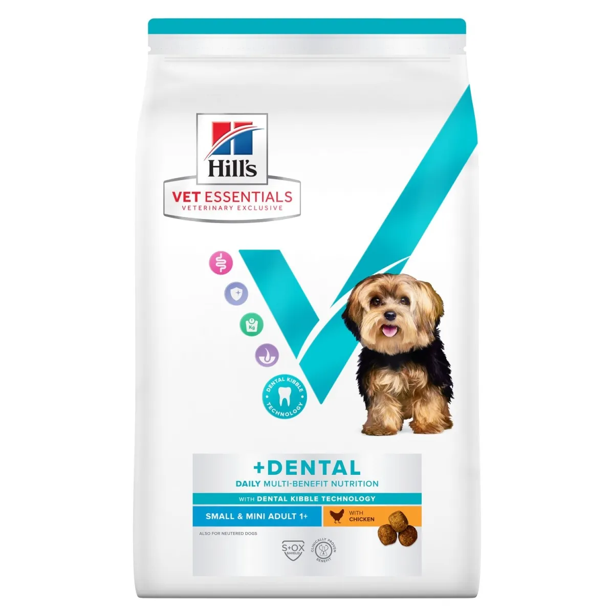 Hills VE MB+Dental kuivtoit väikestele koertele kanaga 7 kg - Tootepilt