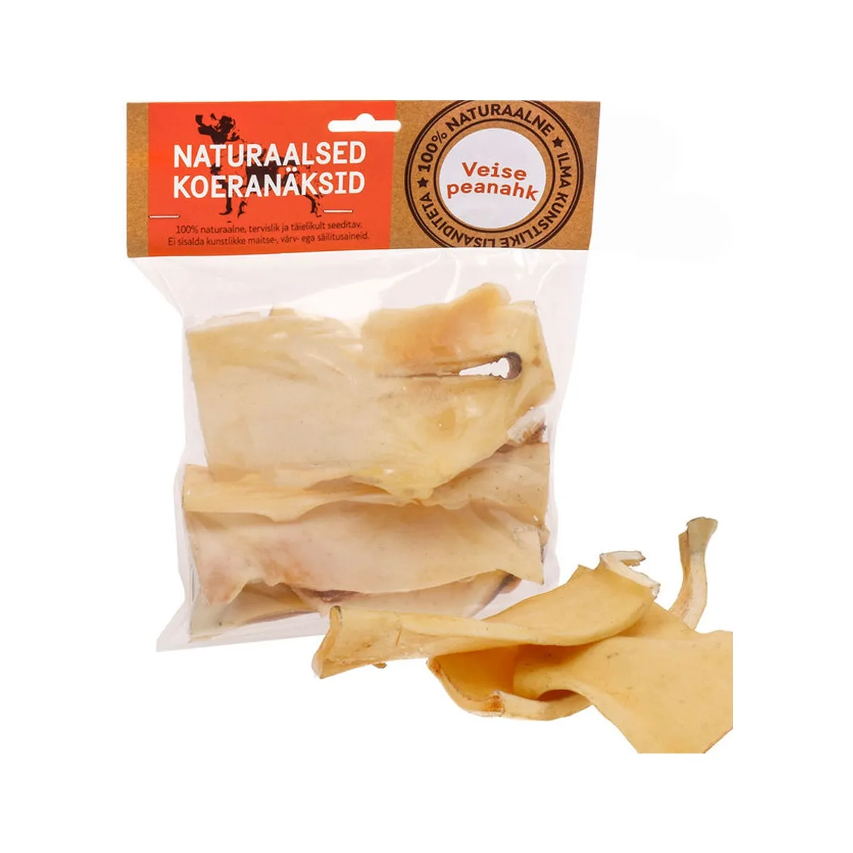 Naturaalne maius koertele, veise peanahk 15 cm, 500 g - Tootepilt