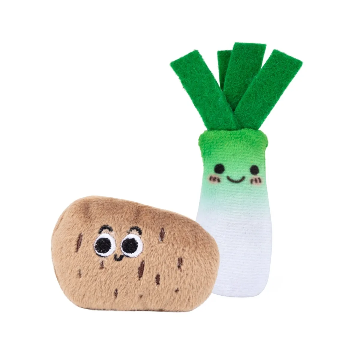Little & Bigger kassi mänguasi, Mini Veggies kartul ja porru, 2 tk - Tootepilt