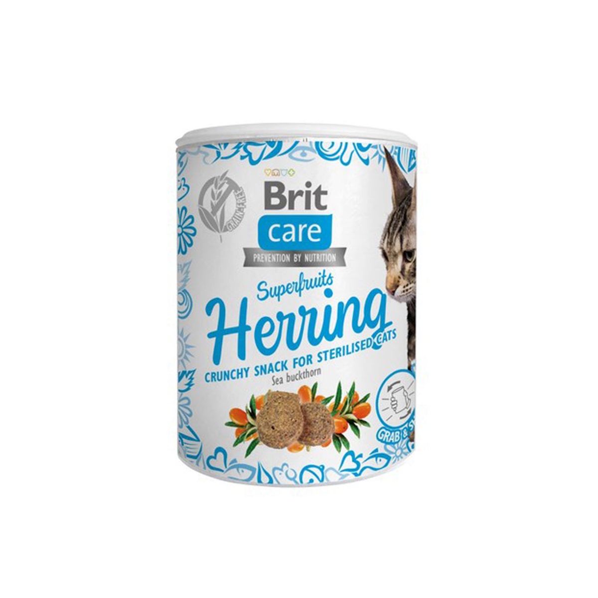 Brit Care Superfruits Herring maius kassile 100 g