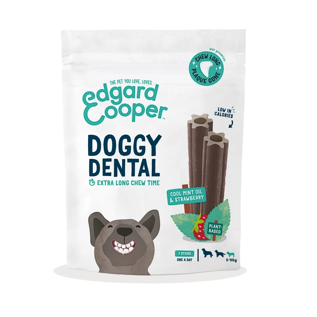 Edgard Cooper Dental koera maius, maasikas/münt, S,105 g - Tootepilt