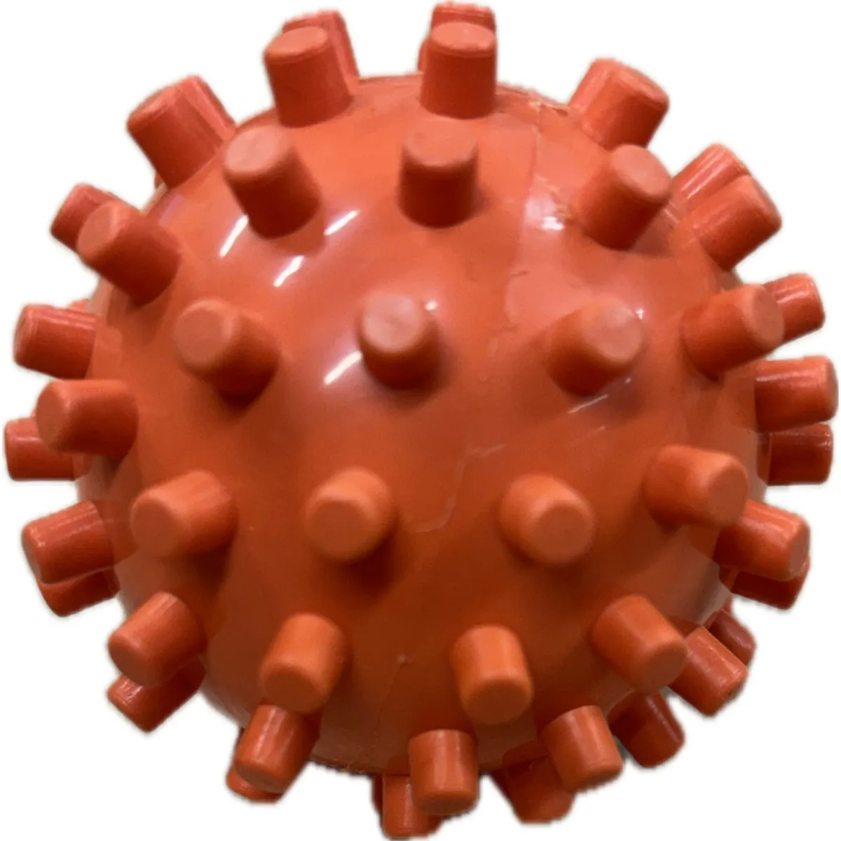 Petcity koera mänguasi, oranž ogadega pall, 6 cm - Tootepilt
