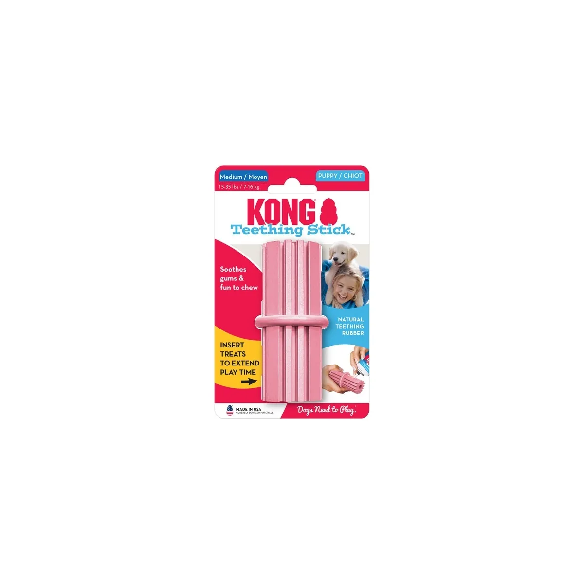 KONG Puppy Teething Stick mänguasi kutsikatele, M - Tootepilt 1