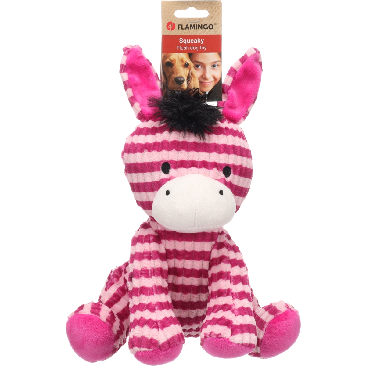 Flamingo koera mänguasi eesel Azor 29 cm, roosa - Tootepilt