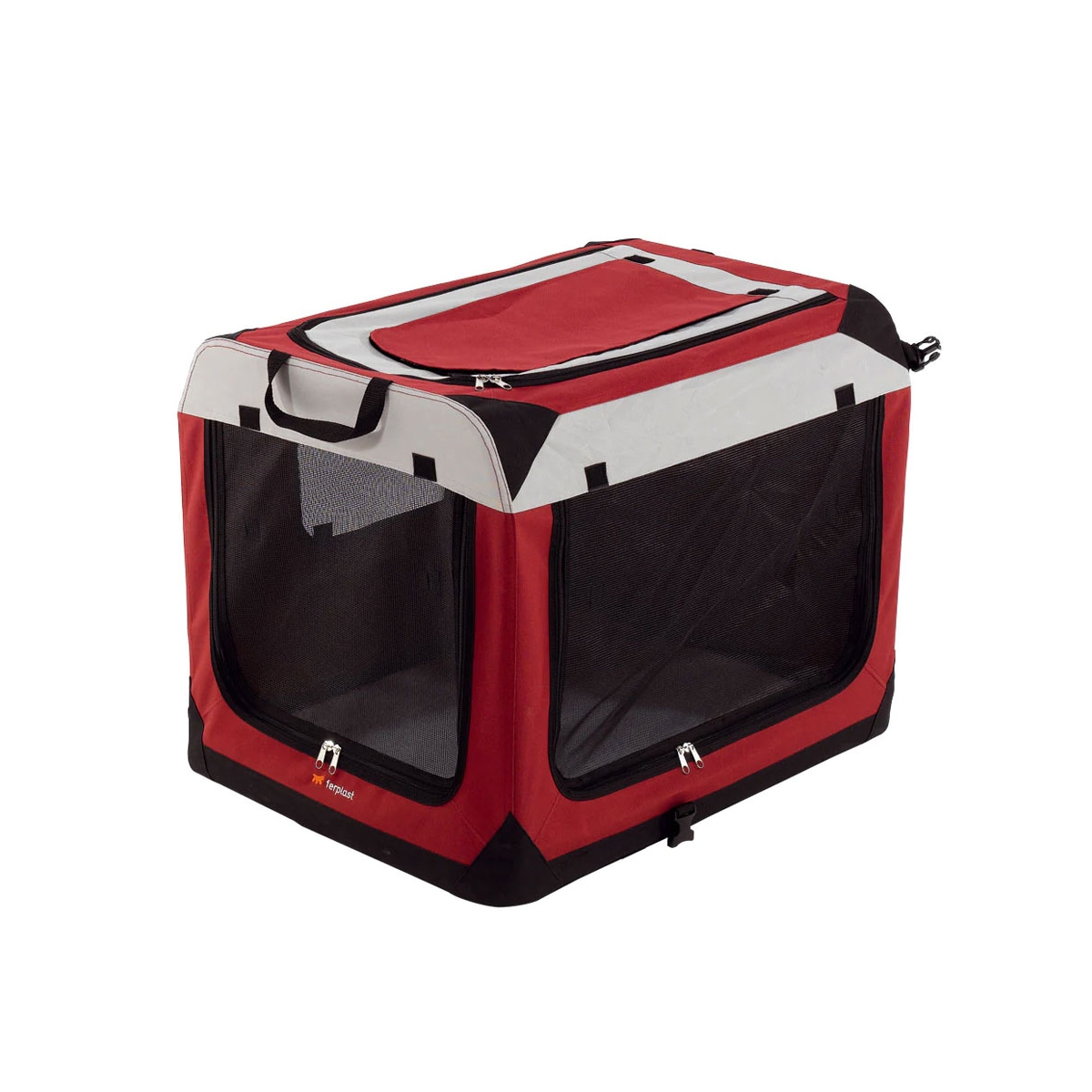 Ferplast Holiday 4 tekstiilpuur, 60 x 42 x 42 cm, punane - Tootepilt