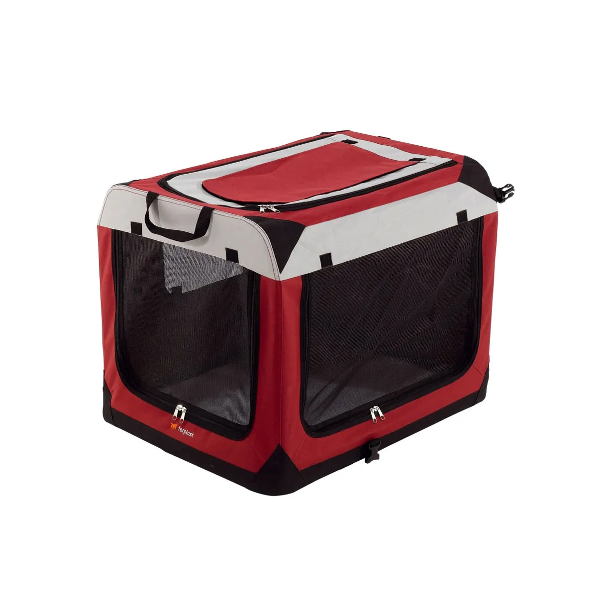 Ferplast Holiday 4 tekstiilpuur, 60 x 42 x 42 cm, punane - Tootepilt