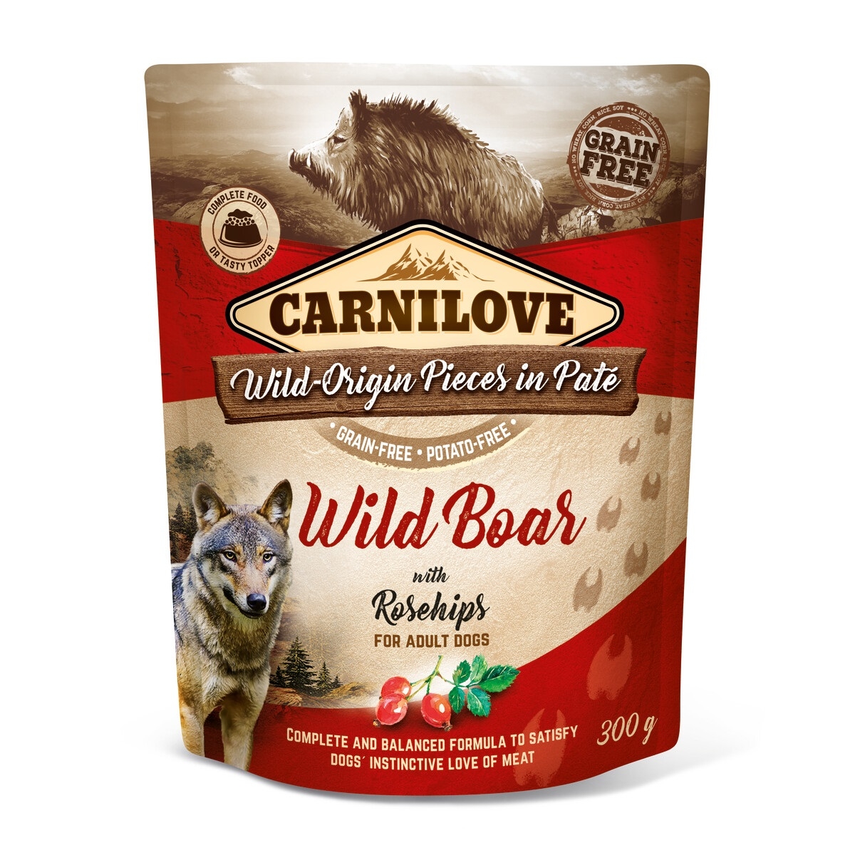 Carnilove Pate koera konserv, metssiga/kibuvits, 300 g - Tootepilt
