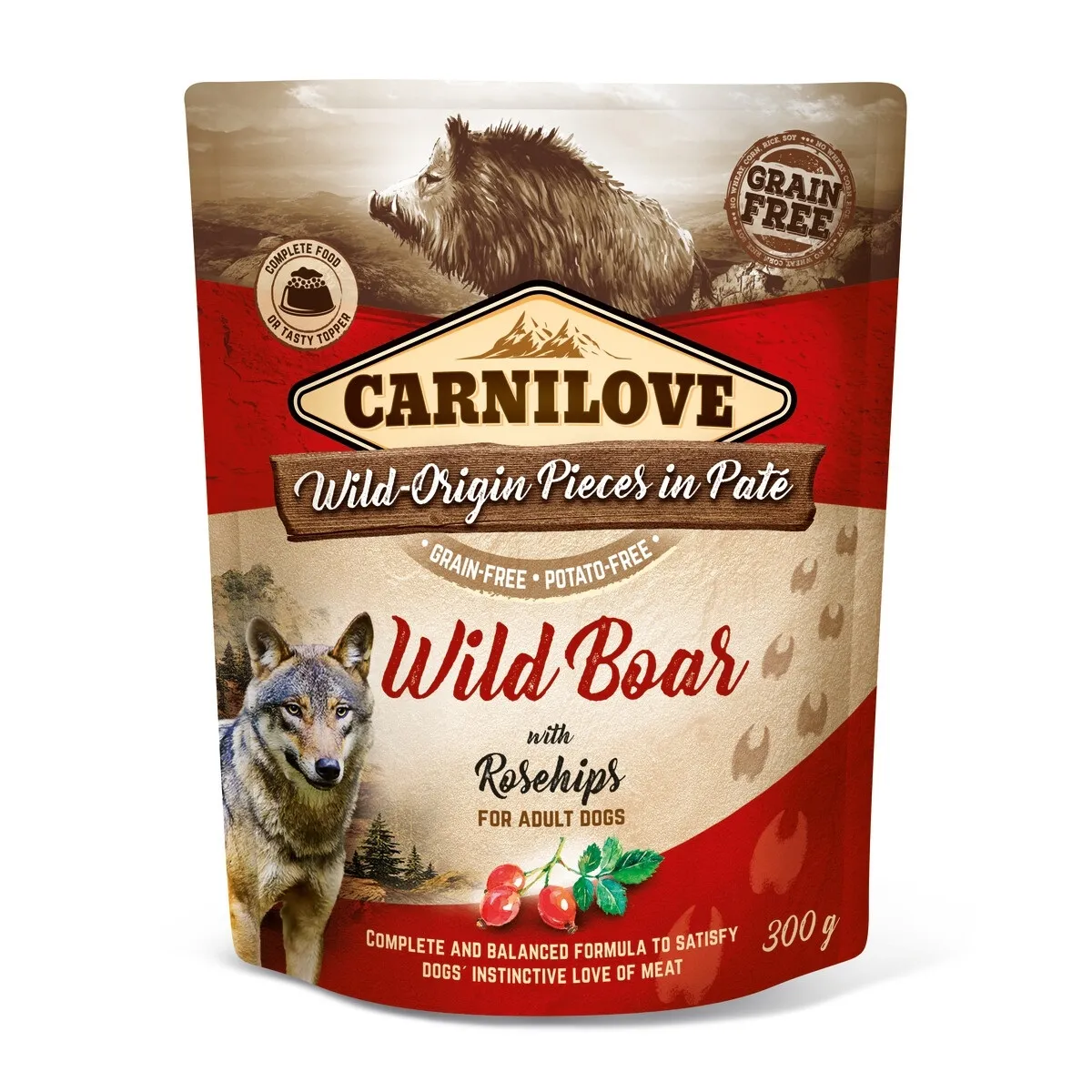 Carnilove Pate koerakonserv, metssiga/kibuvits, 300 g - Tootepilt