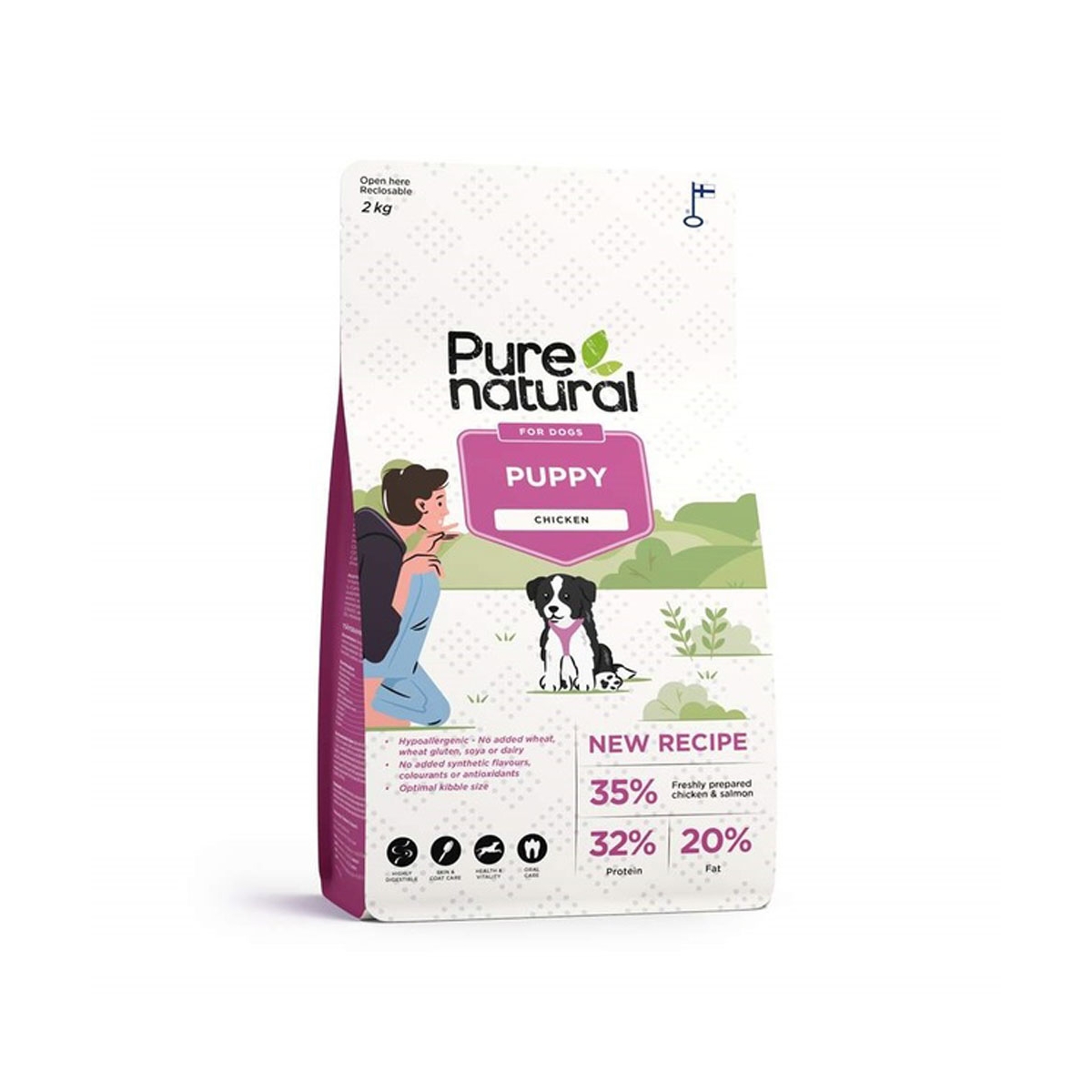 Purenatural kutsika kuivtoit, 2 kg - Tootepilt 1