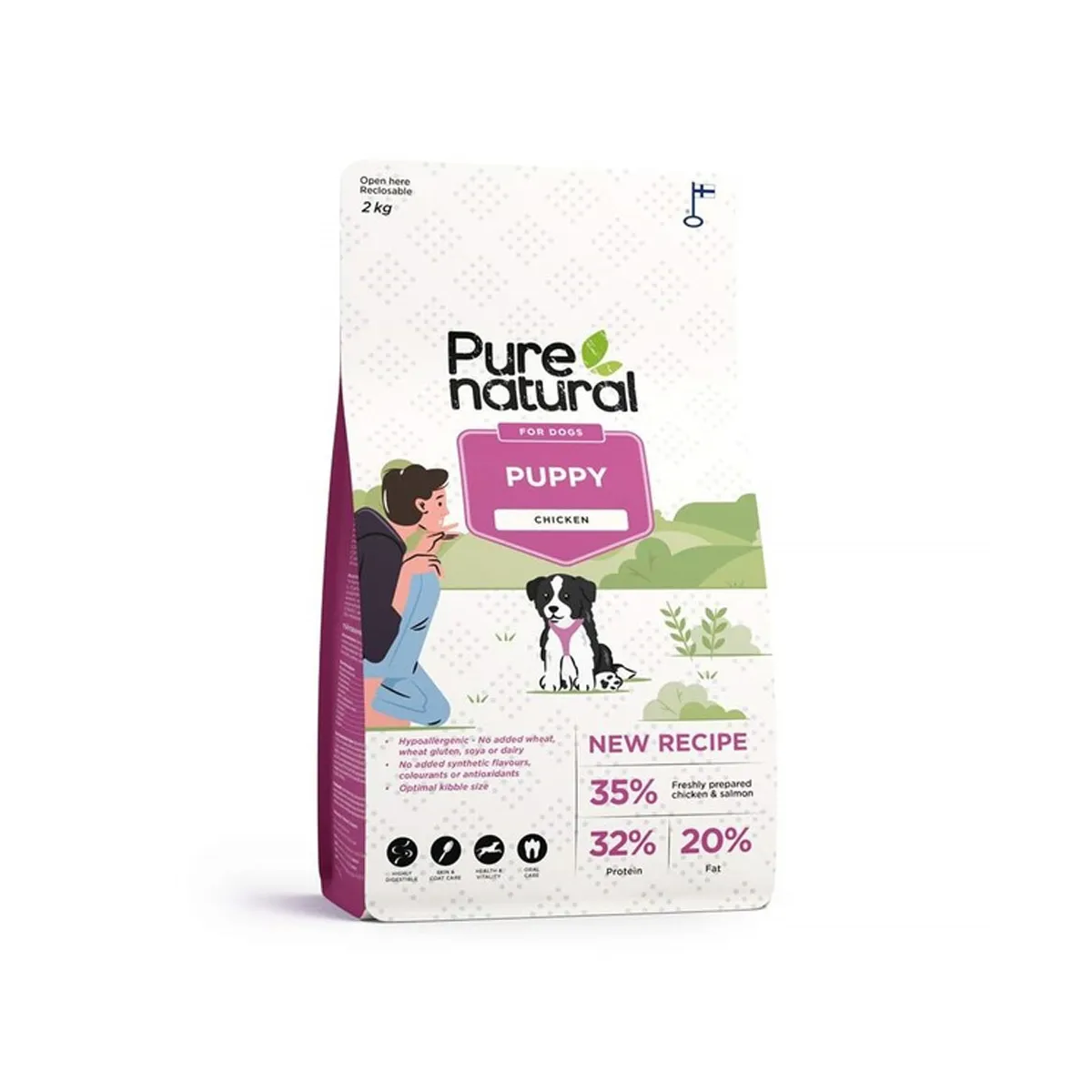 Purenatural kutsika kuivtoit, 2 kg - Tootepilt 1